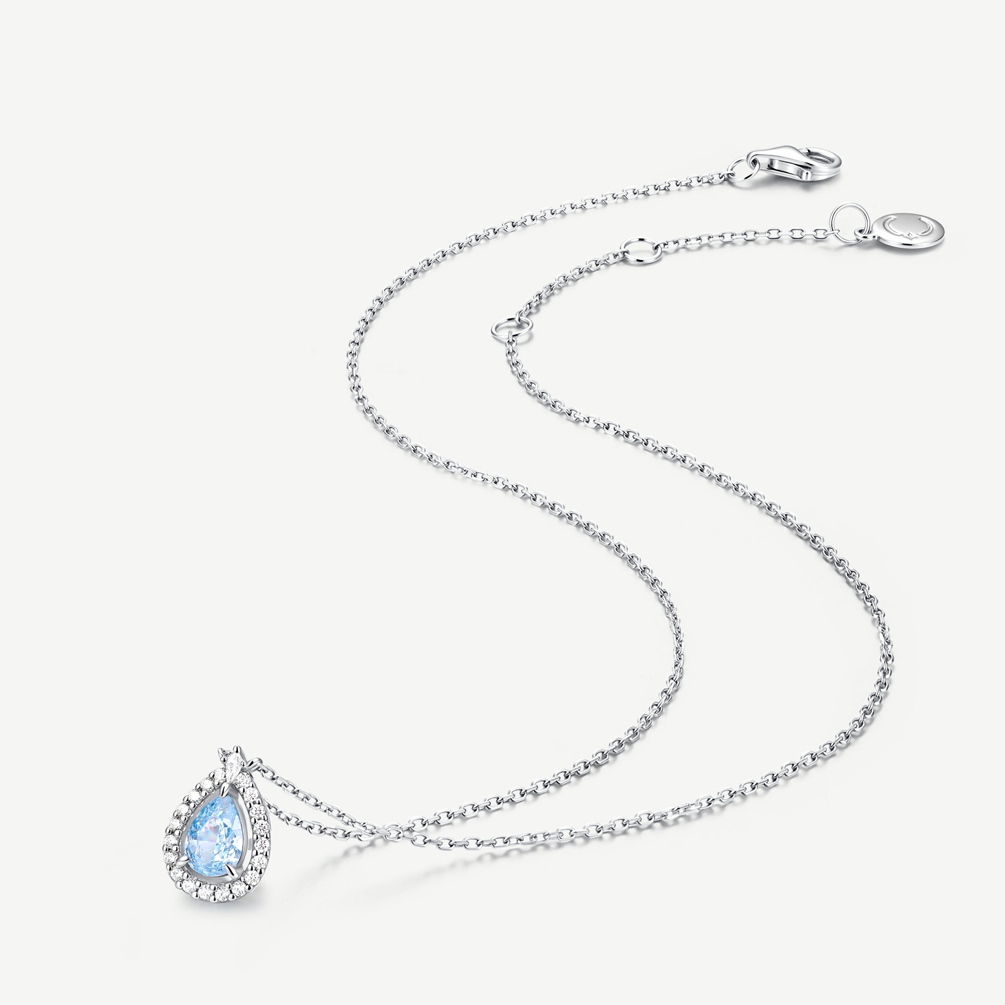 Celyssa Ocean Eye Aquamarine Necklace