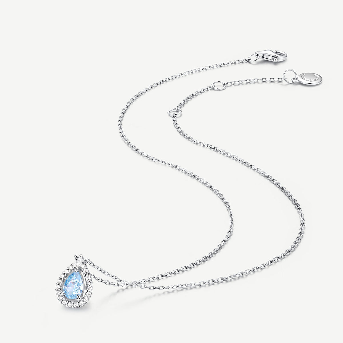 Celyssa Ocean Eye Aquamarine Necklace