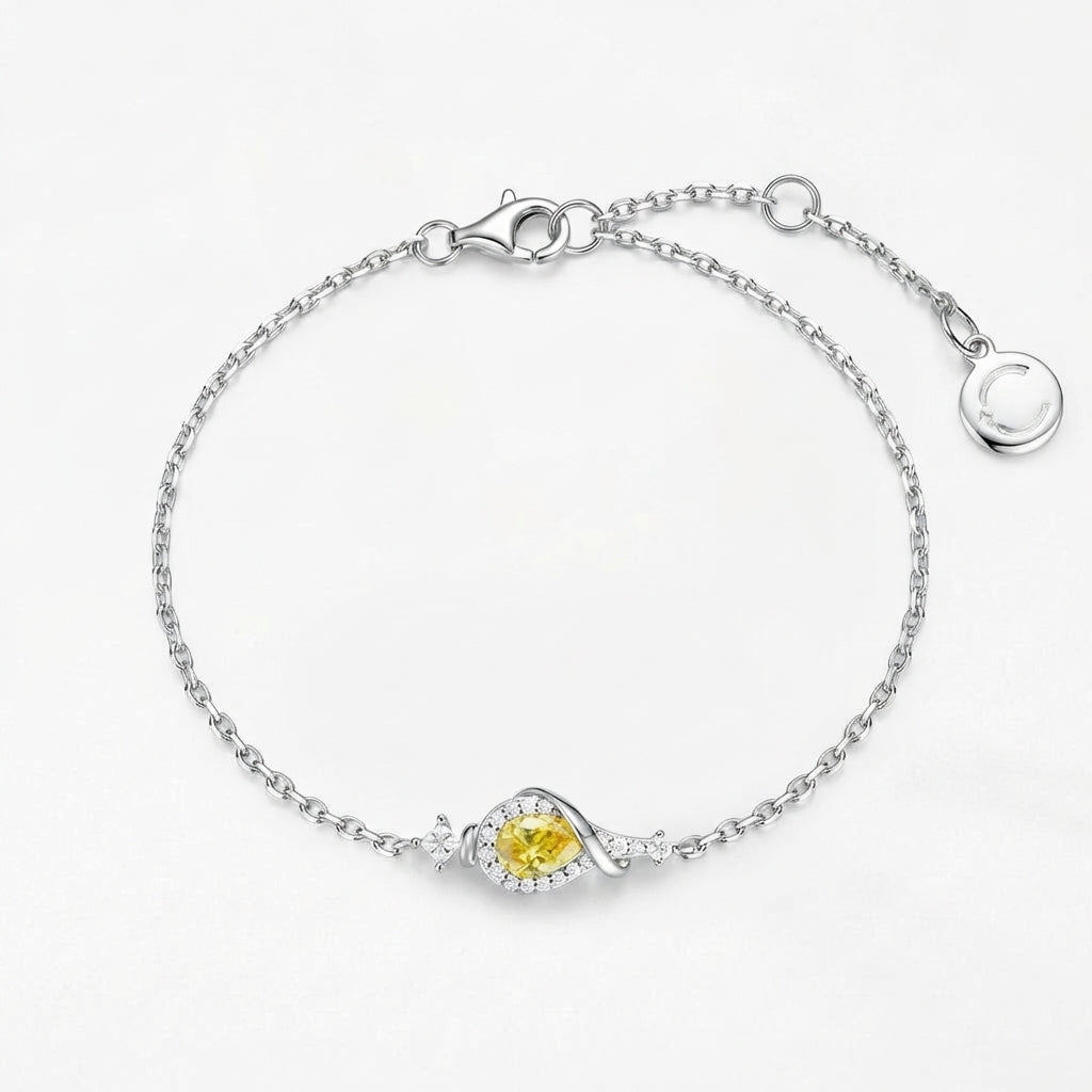 Celyssa Golden Centre Stone Bracelet