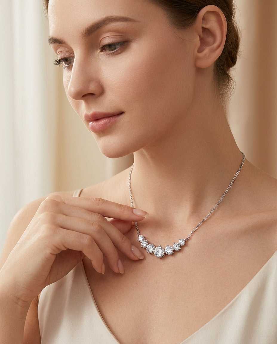 Celyssa 5A Cut Zircon Pendant Necklace