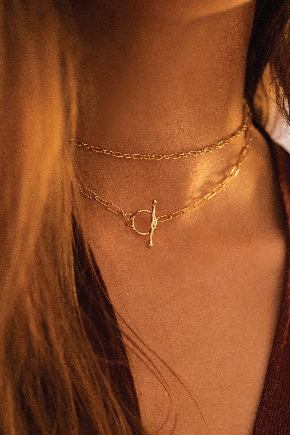 Celyssa Link Chain Minimalist Choker Necklace