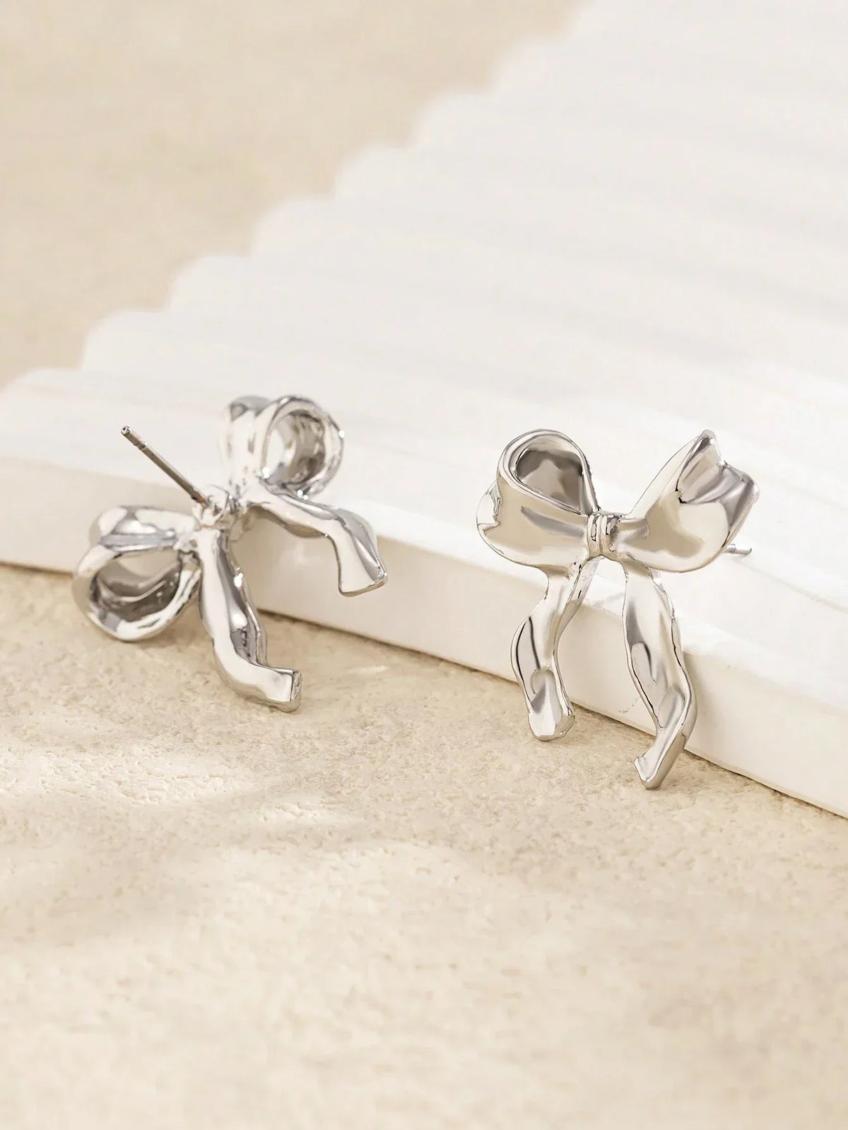 Celyssa Ribbon Bow Earrings
