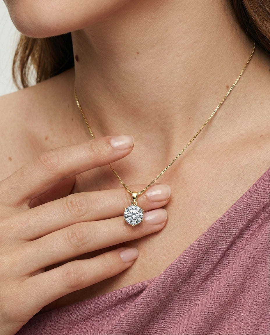 Celyssa Moissanite Pendant Necklace