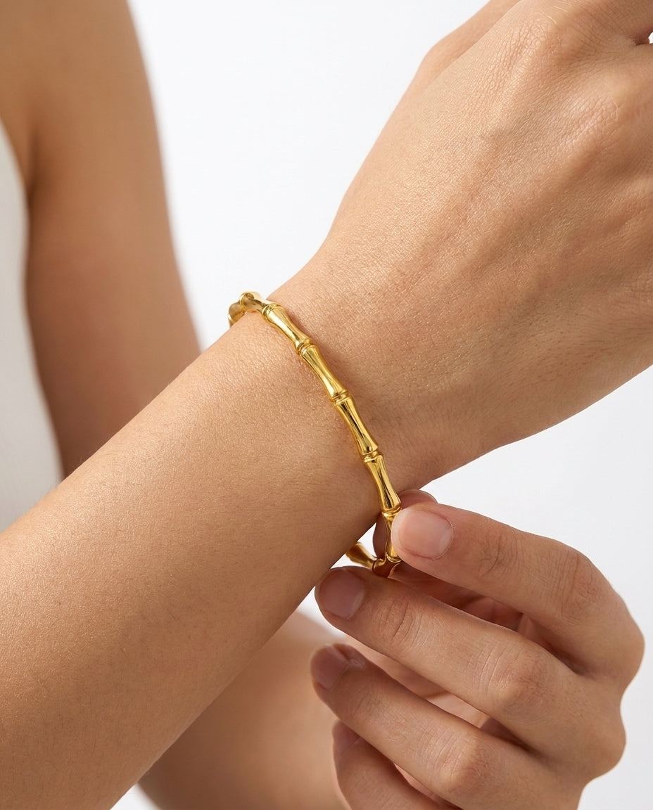 Celyssa Bamboo Stackable Bangle Bracelet