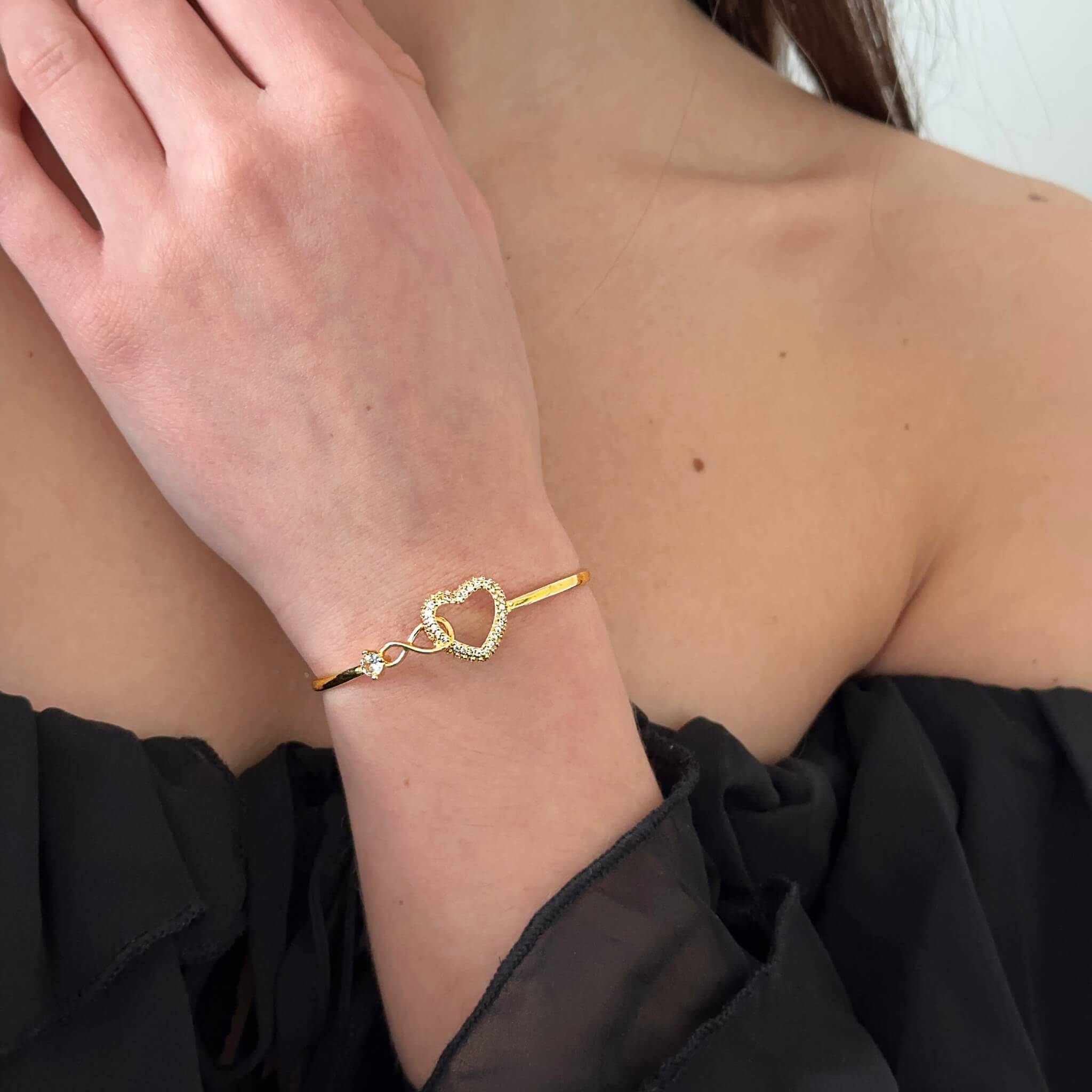 Celyssa Amora Infinity Heart Bracelet