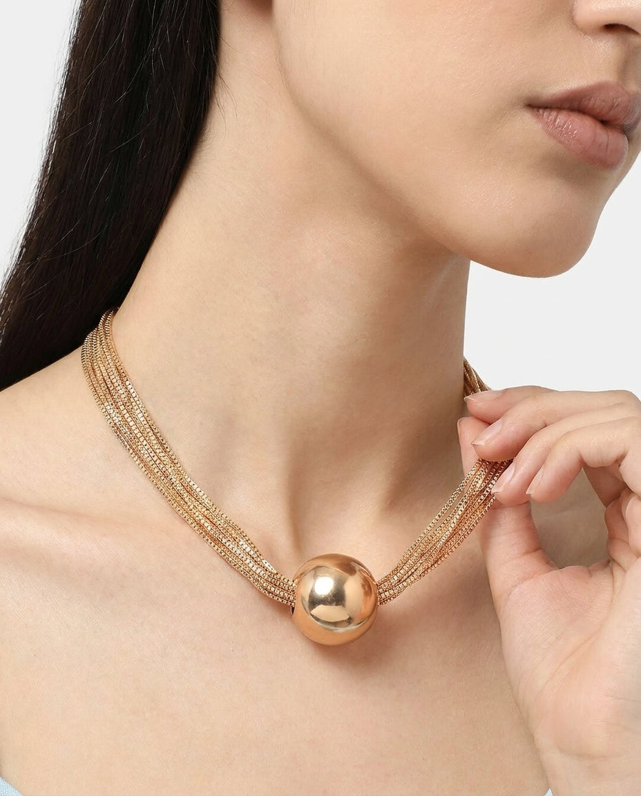 Celyssa Elise Layered Ball Necklace