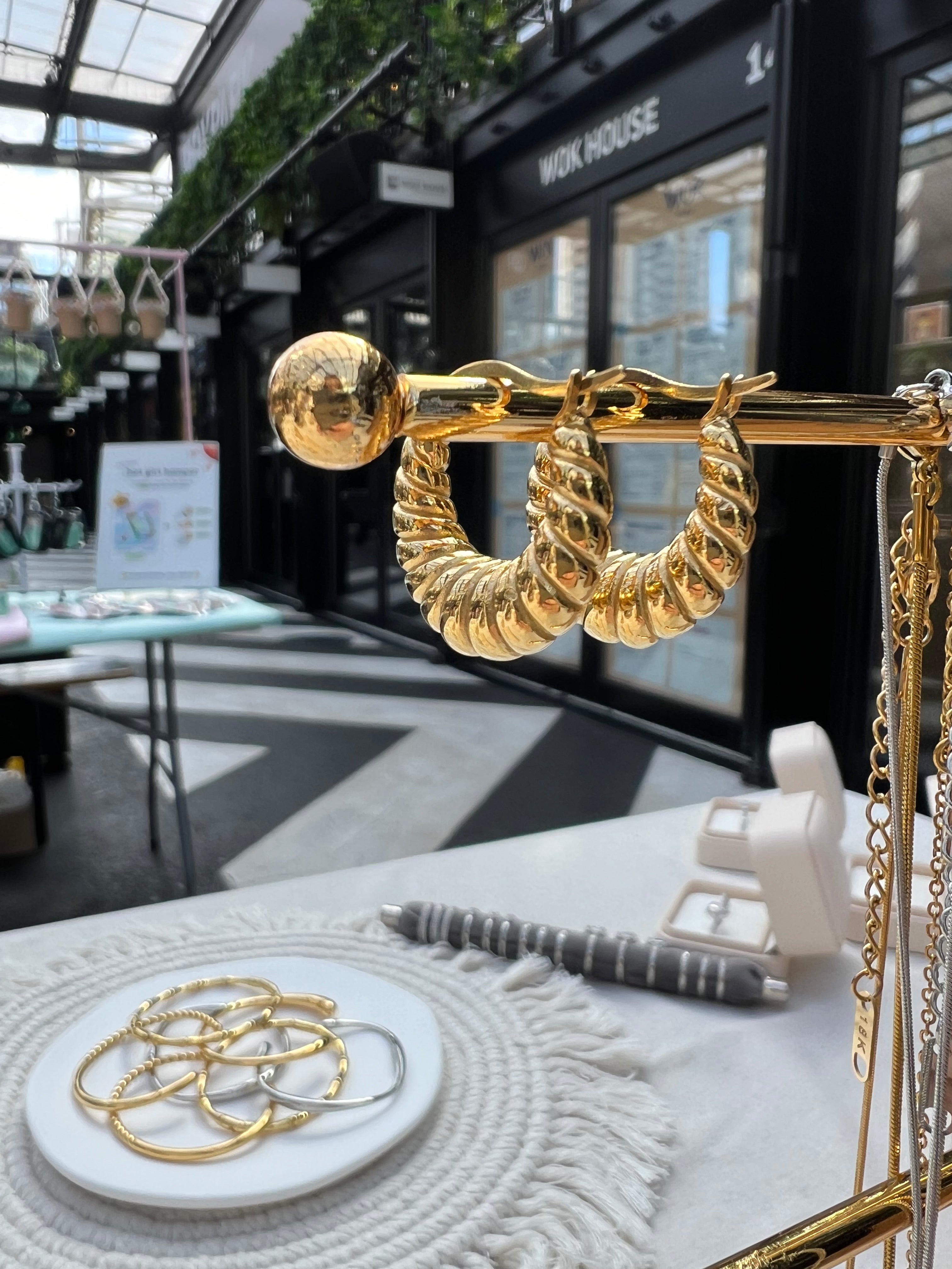 Celyssa Nora Croissant Hoop Earrings