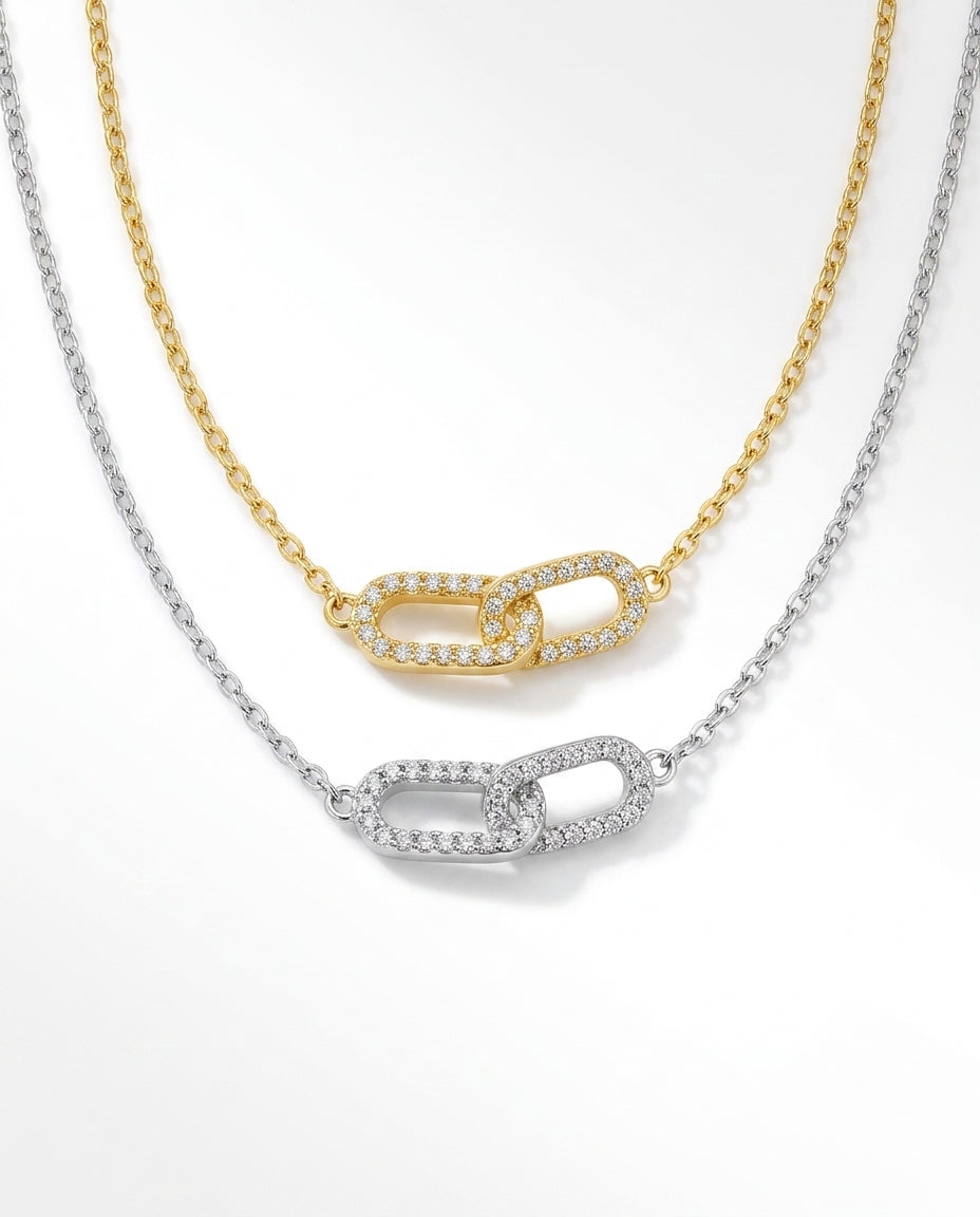 Celyssa Elara Interlock Pendant Necklace