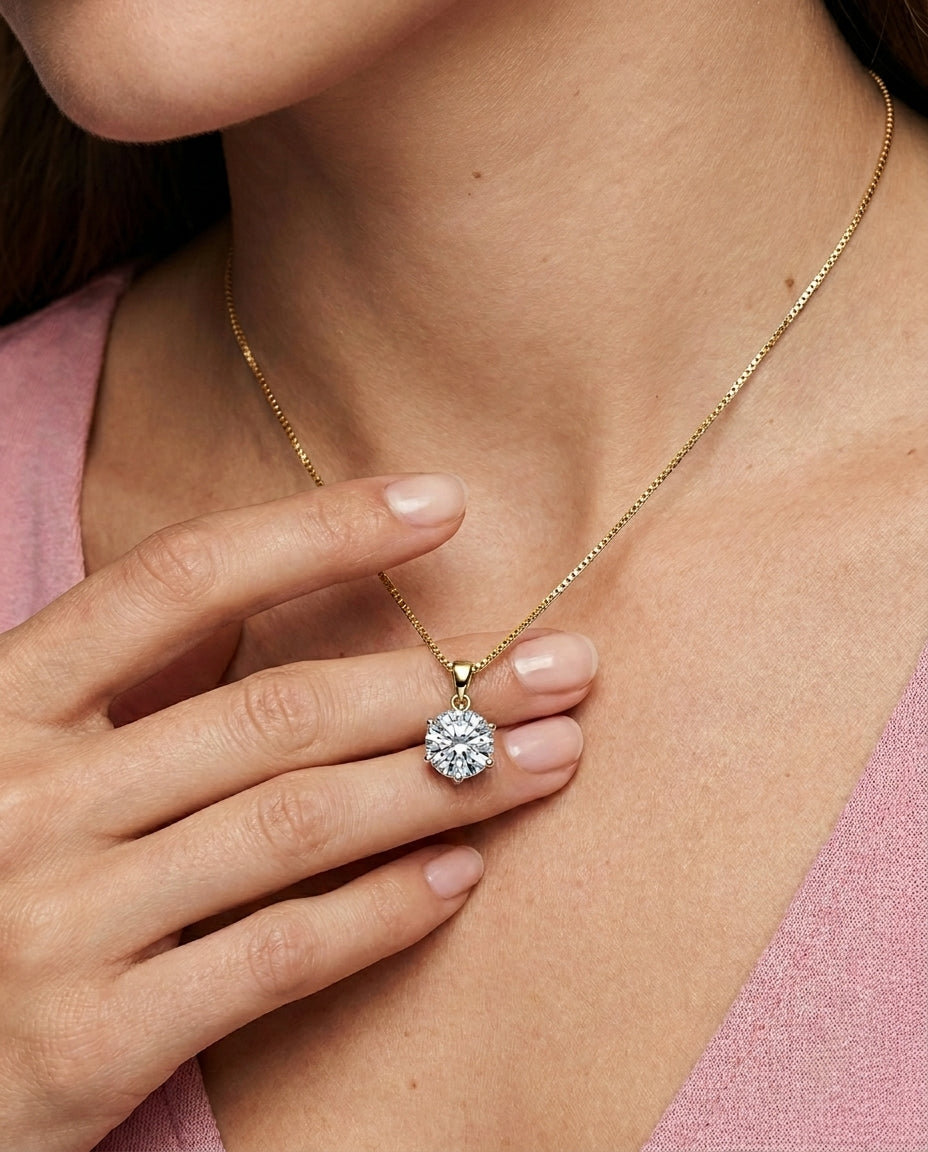 Celyssa Moissanite Pendant Necklace