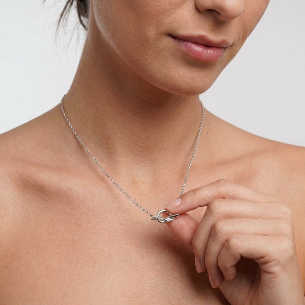 Celyssa Amara Love Knot Pendant Necklace