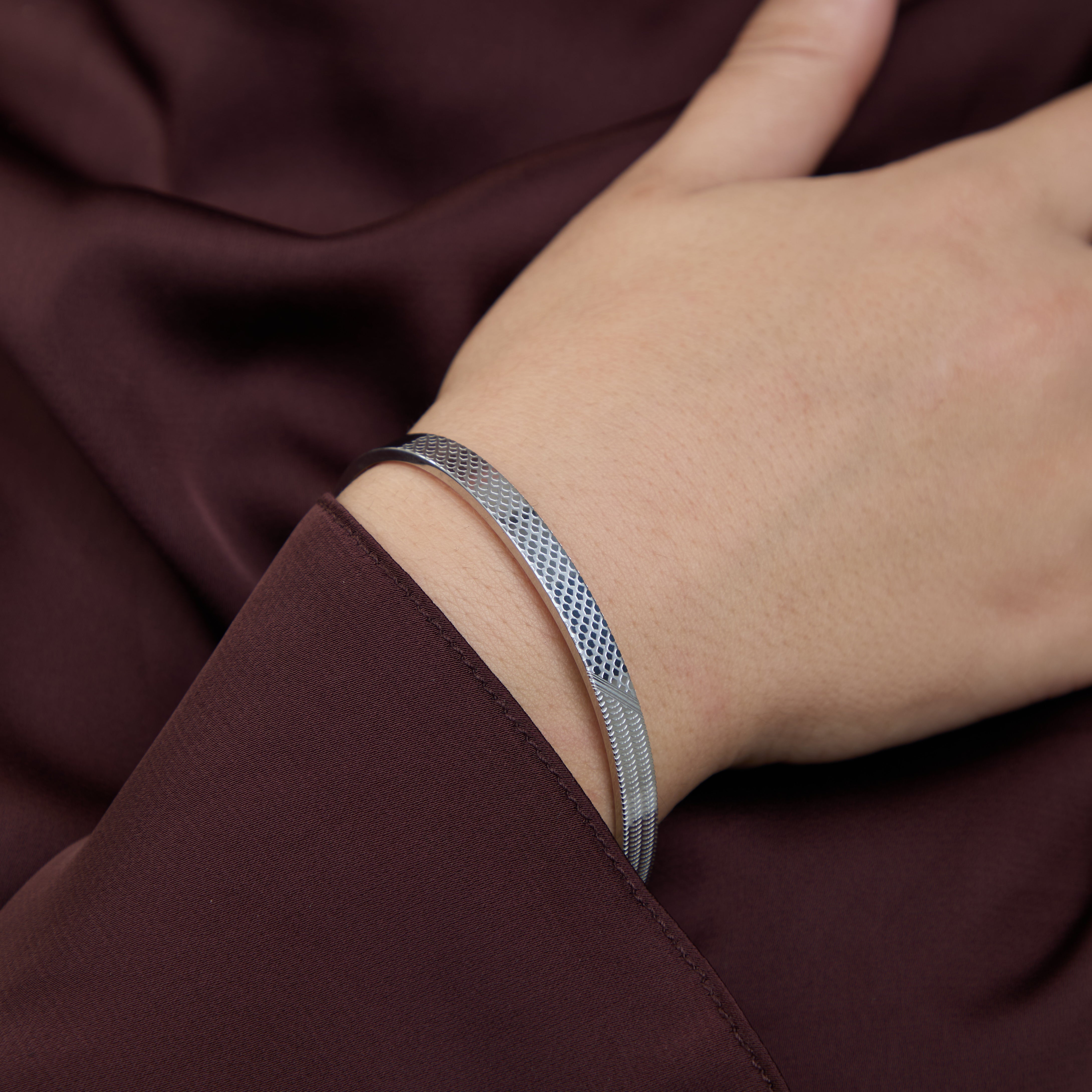 Celyssa Palestine Keffiyeh Heritage Cuff Bracelet
