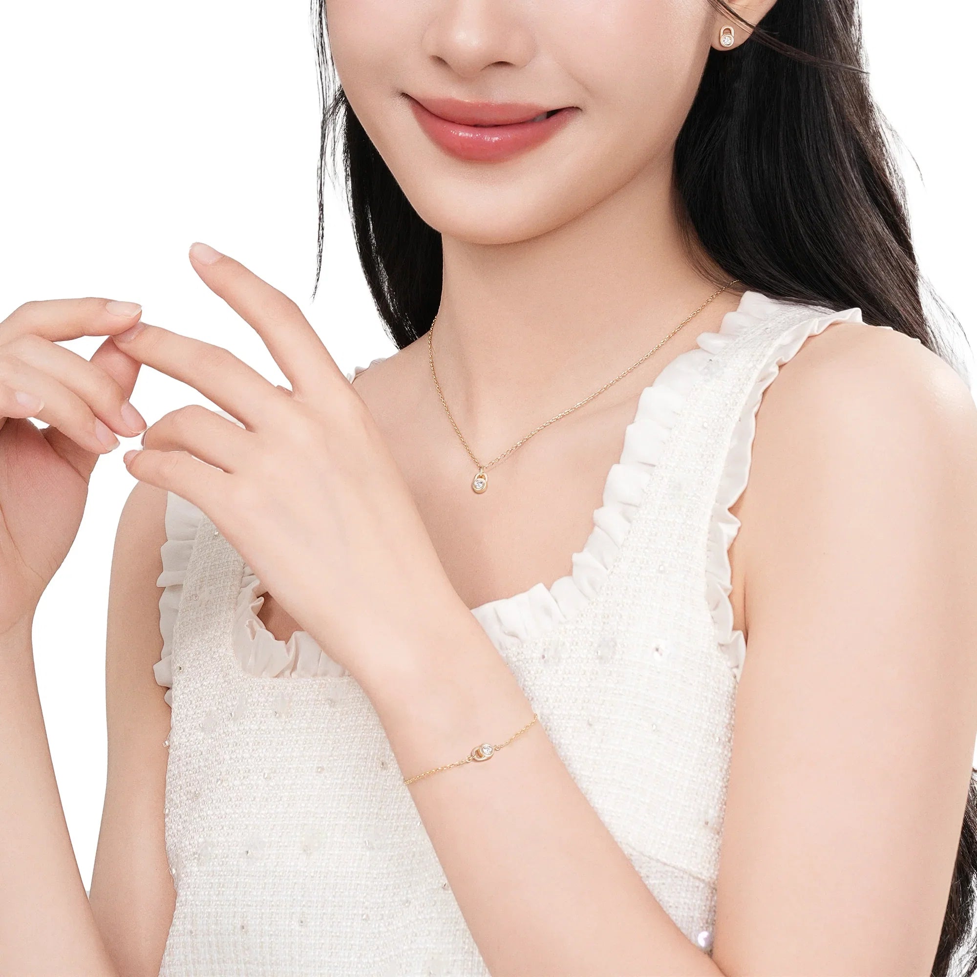 Celyssa Lock Pendant Bracelet