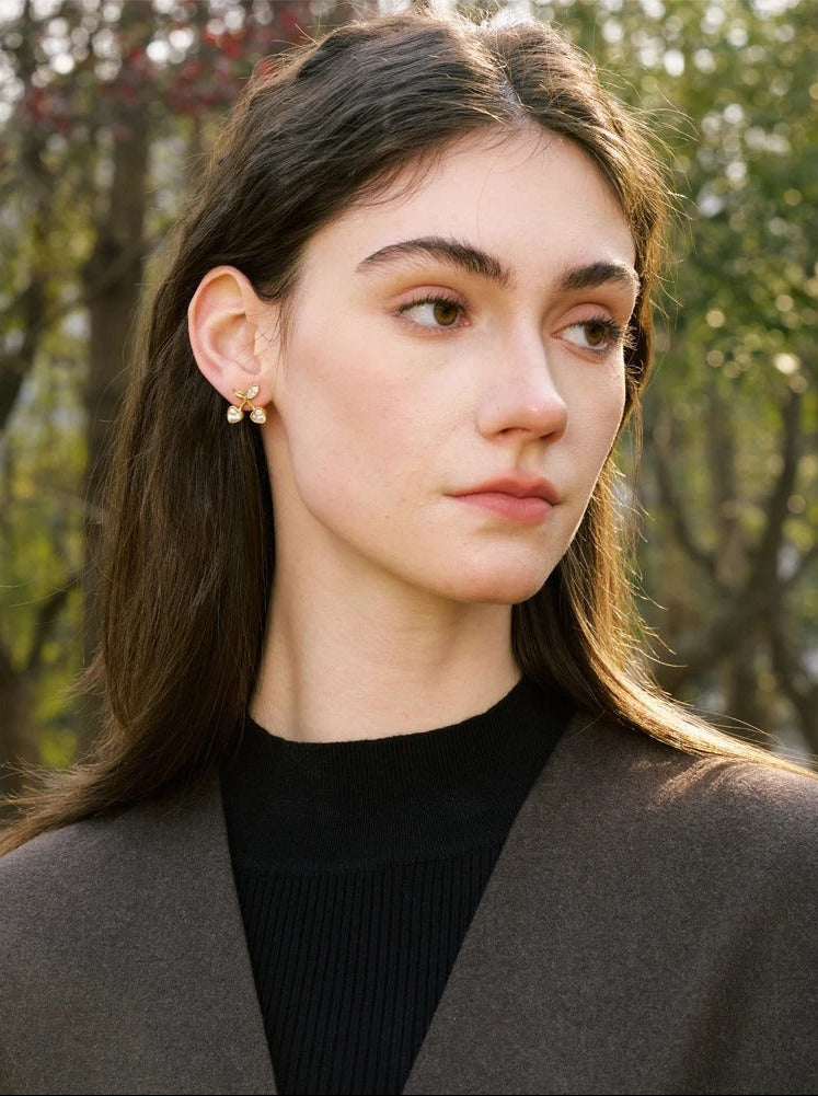Celyssa Cherry Enchanté Crystal Stud Earrings