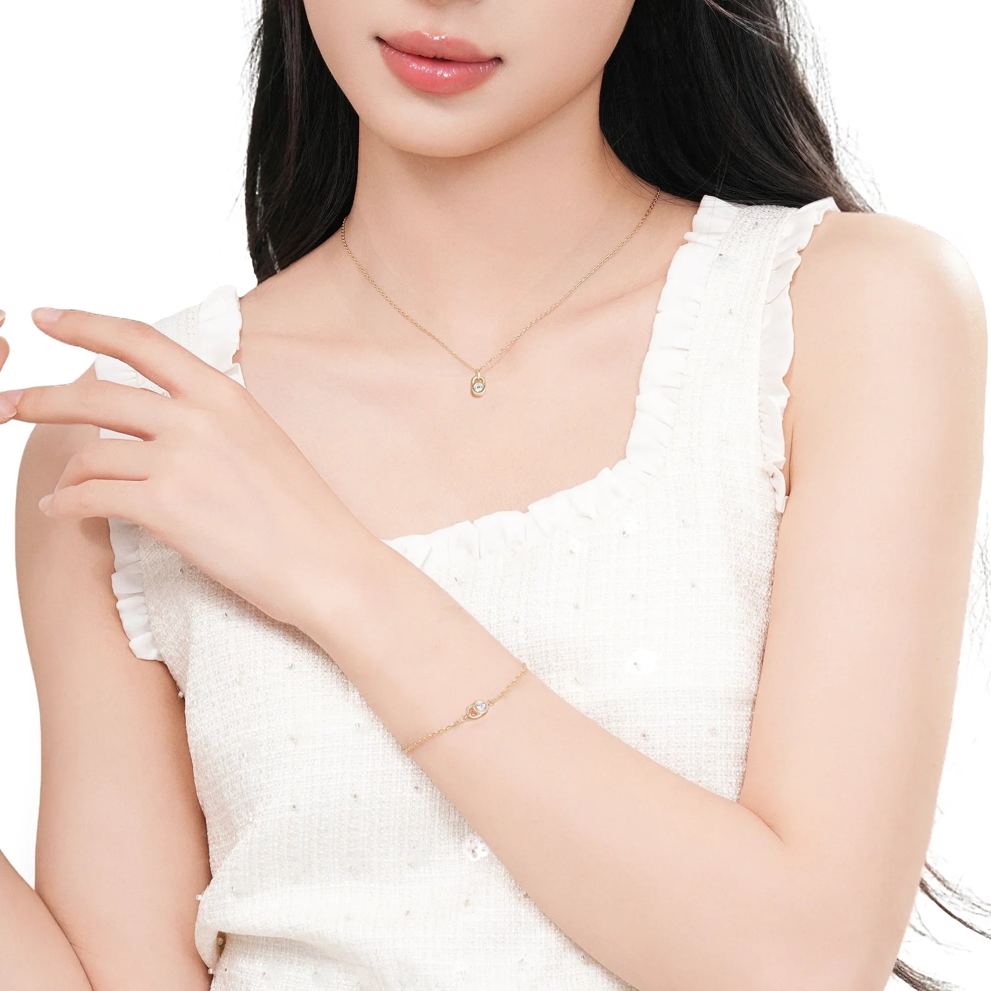 Celyssa Lock Pendant Bracelet