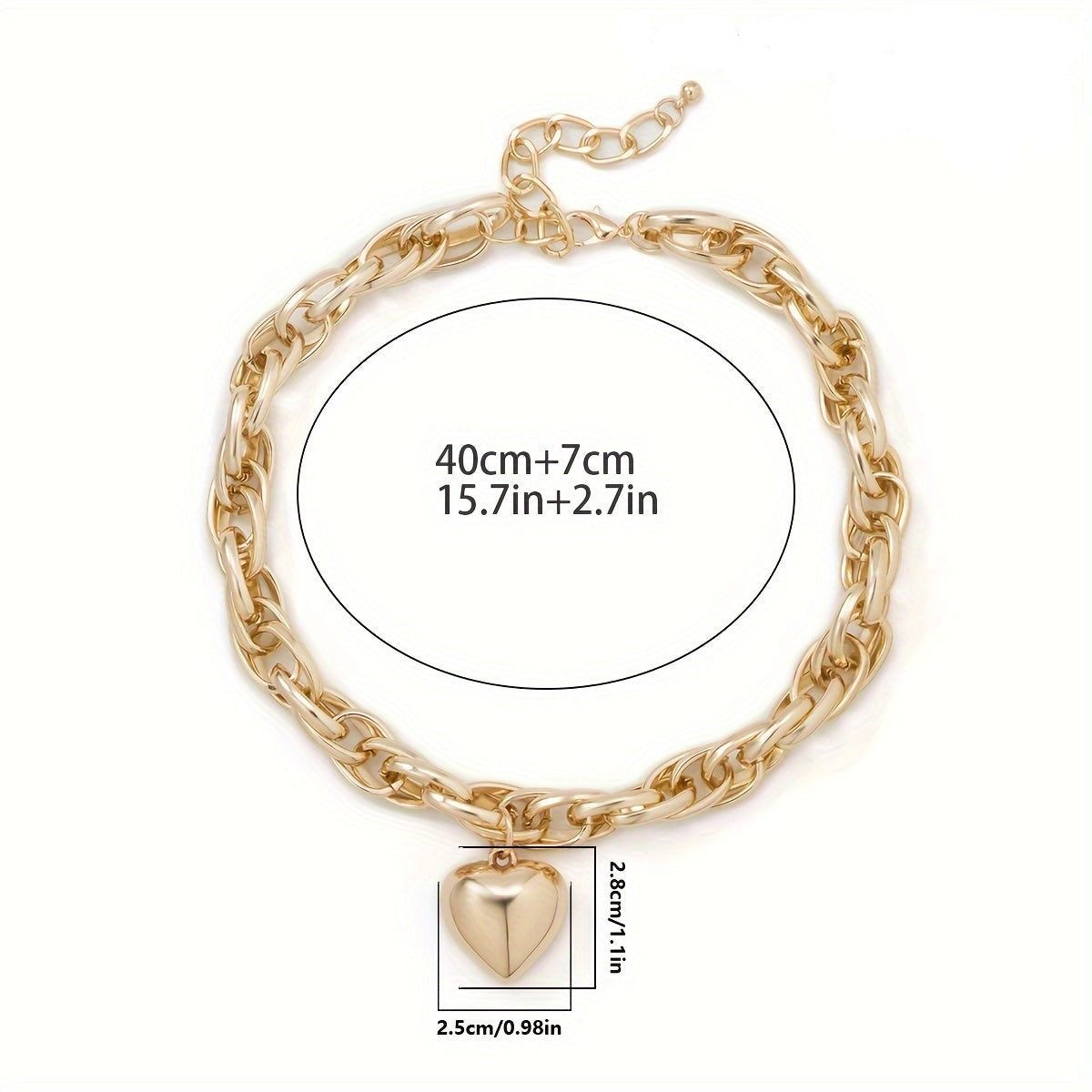 Celyssa Aliyah Heart Pendant Necklace