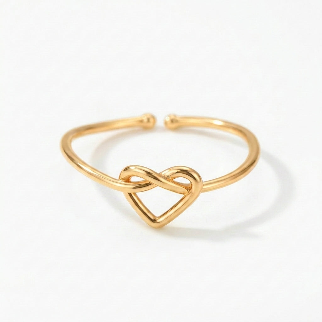 Celyssa Love Knot Adjustable Ring in Gold