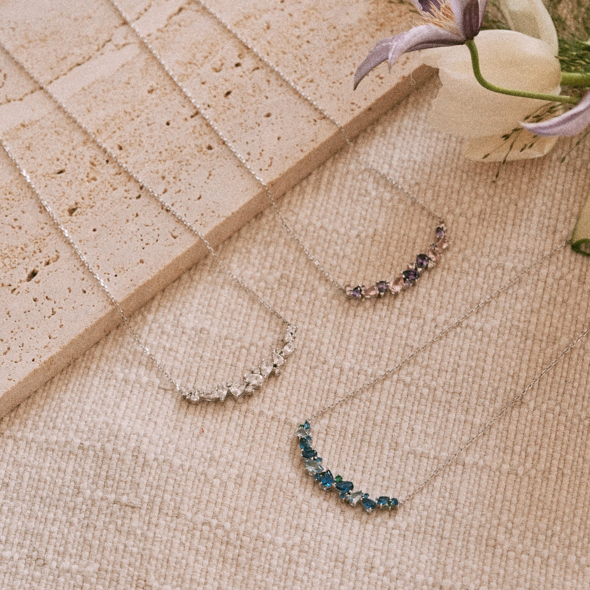 Celyssa Wisteria Flower Y Necklace
