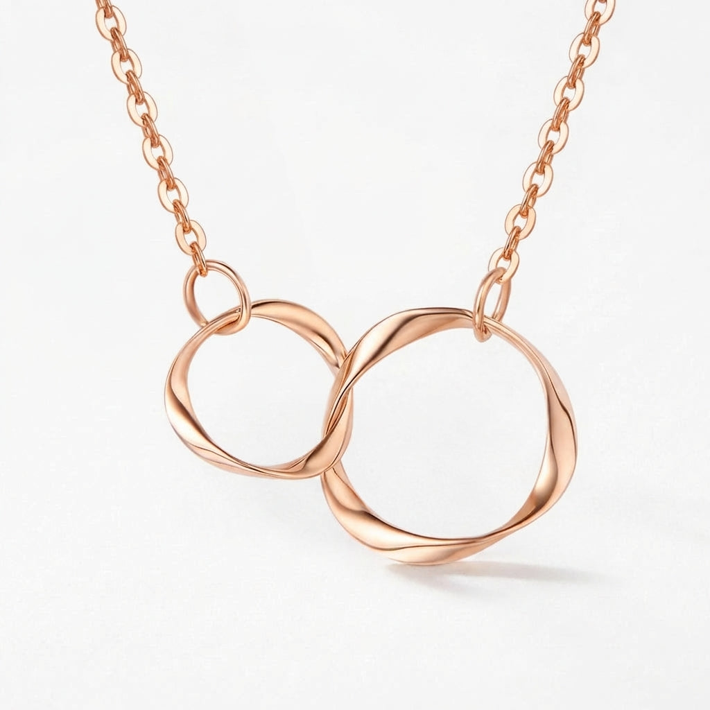 Celyssa Ophelia Double Link Circle Necklace