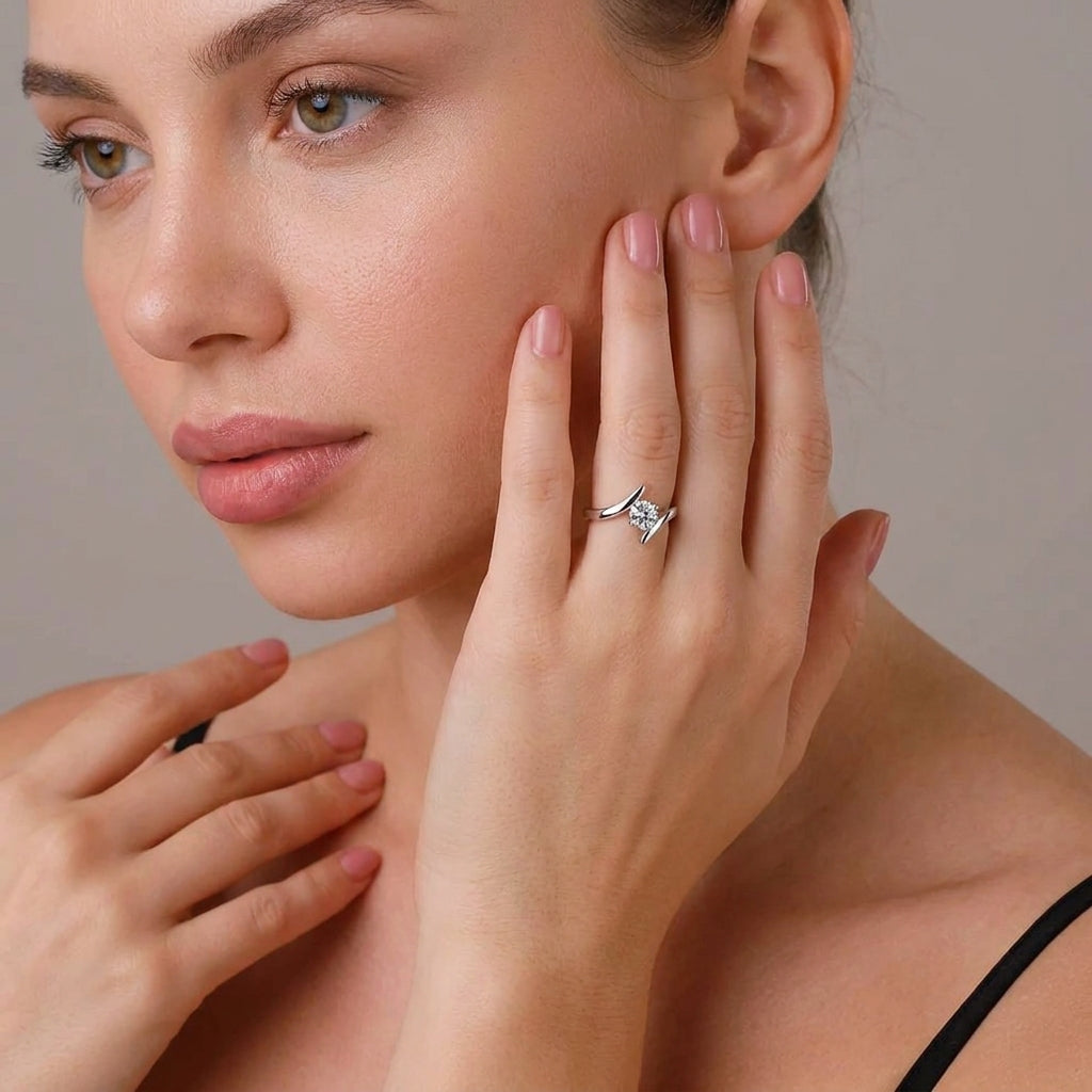 Celyssa Cubic Zirconia Adjustable Ring