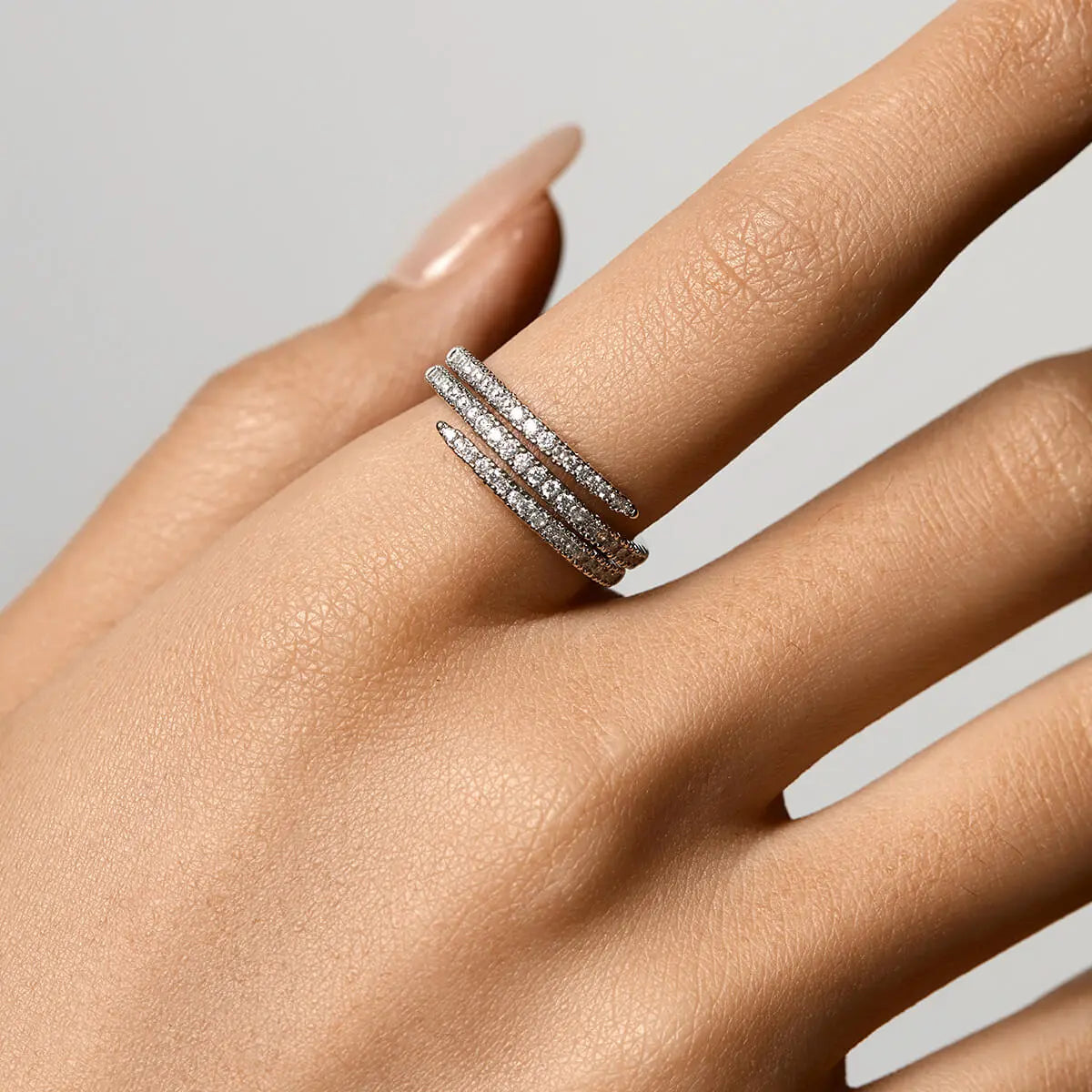 Celyssa Vienne Triple Crystal Stack Ring