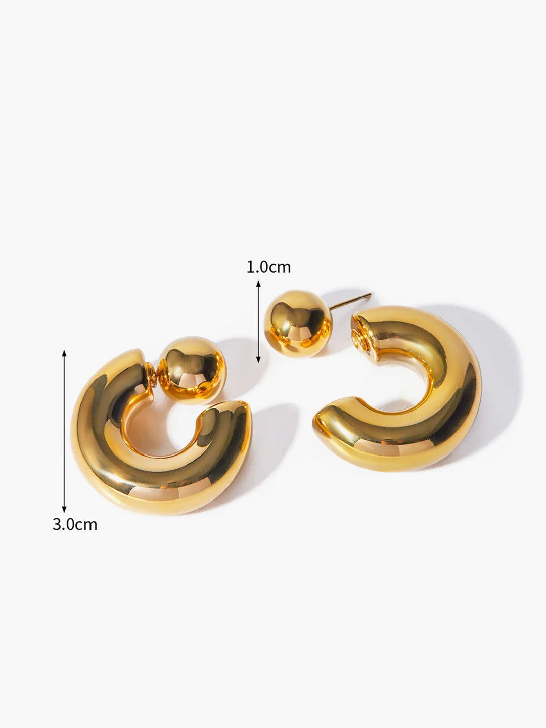 Celyssa Chunky C Shaped Earrings