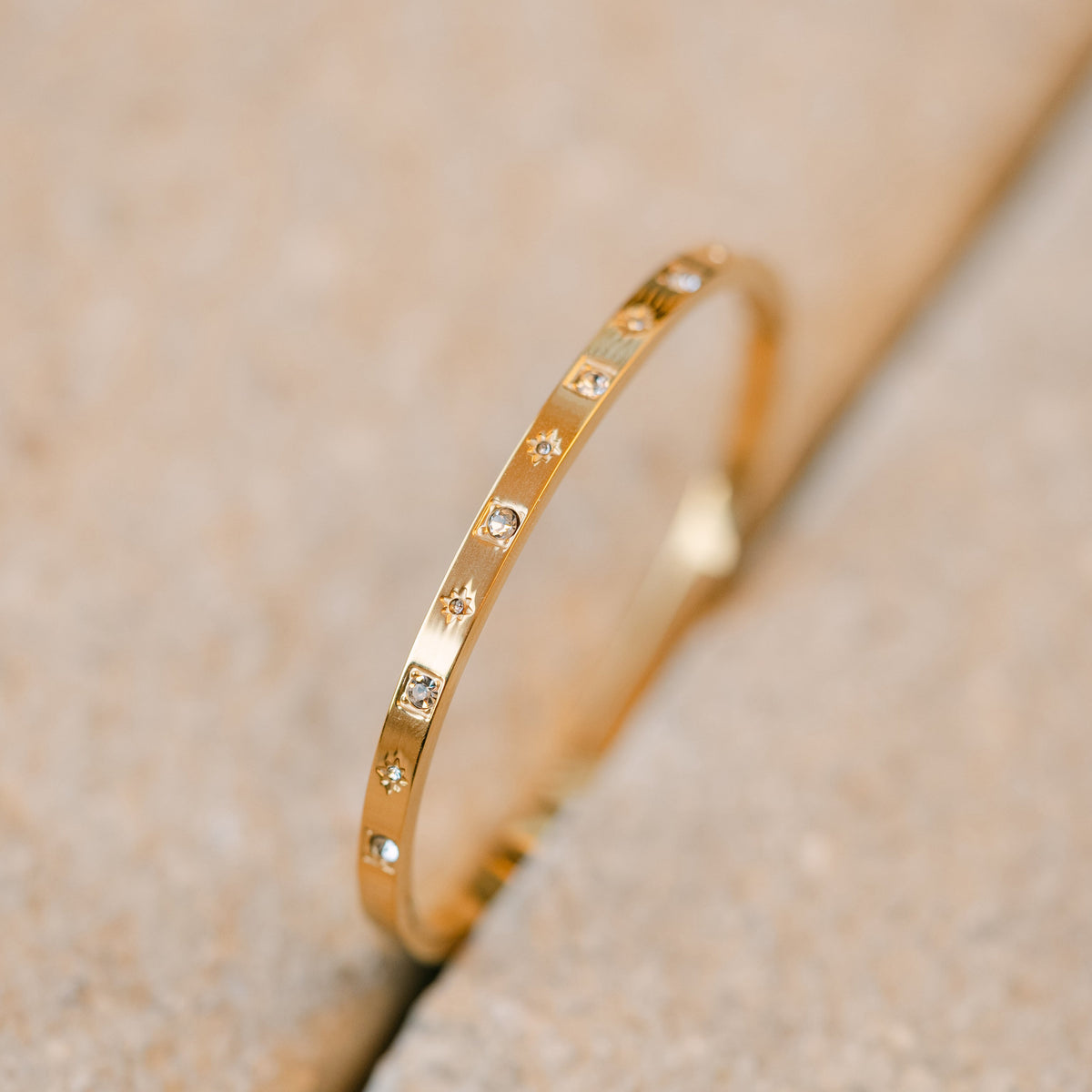 Celyssa Estelle Star Set Bangle Bracelet