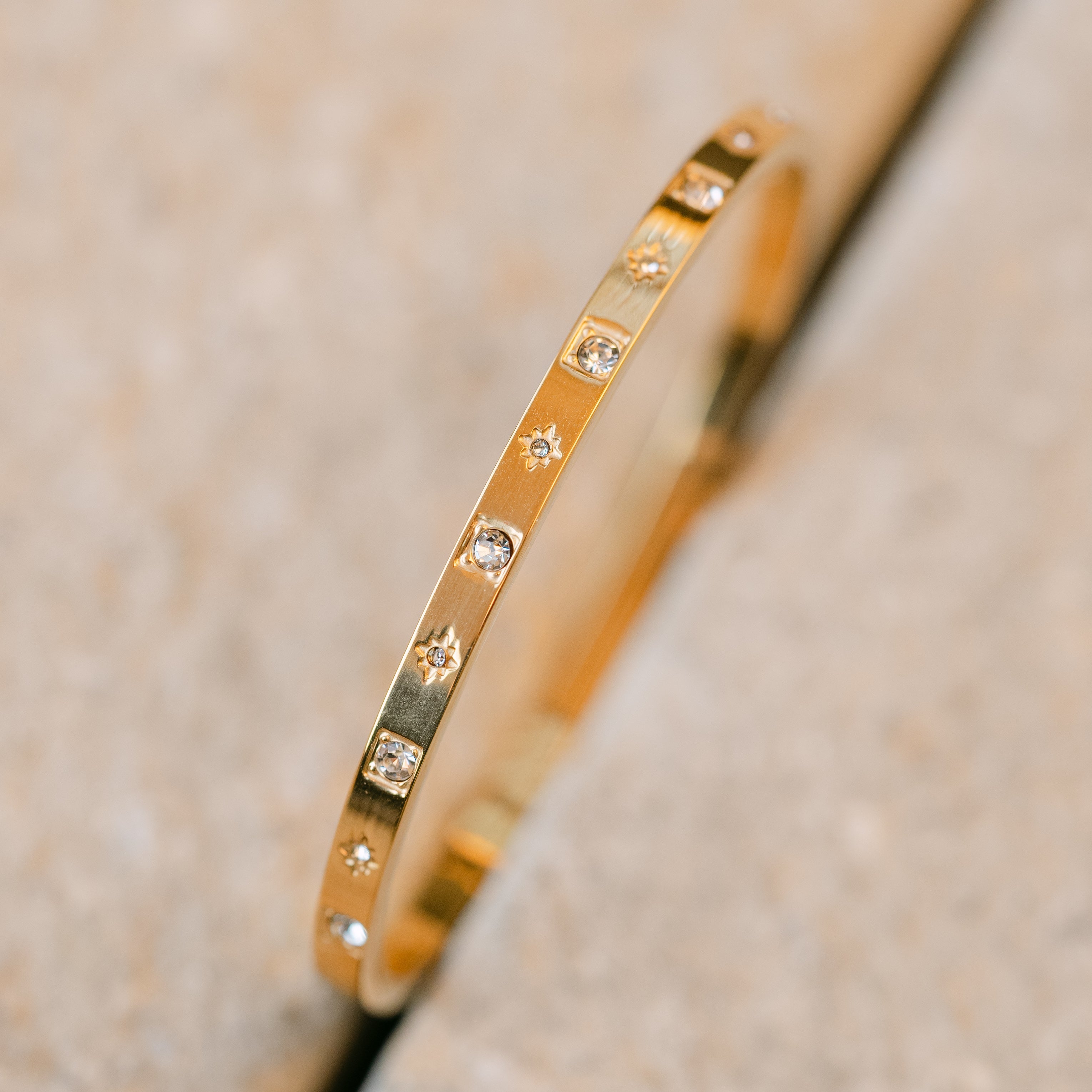 Celyssa Estelle Star Set Bangle Bracelet