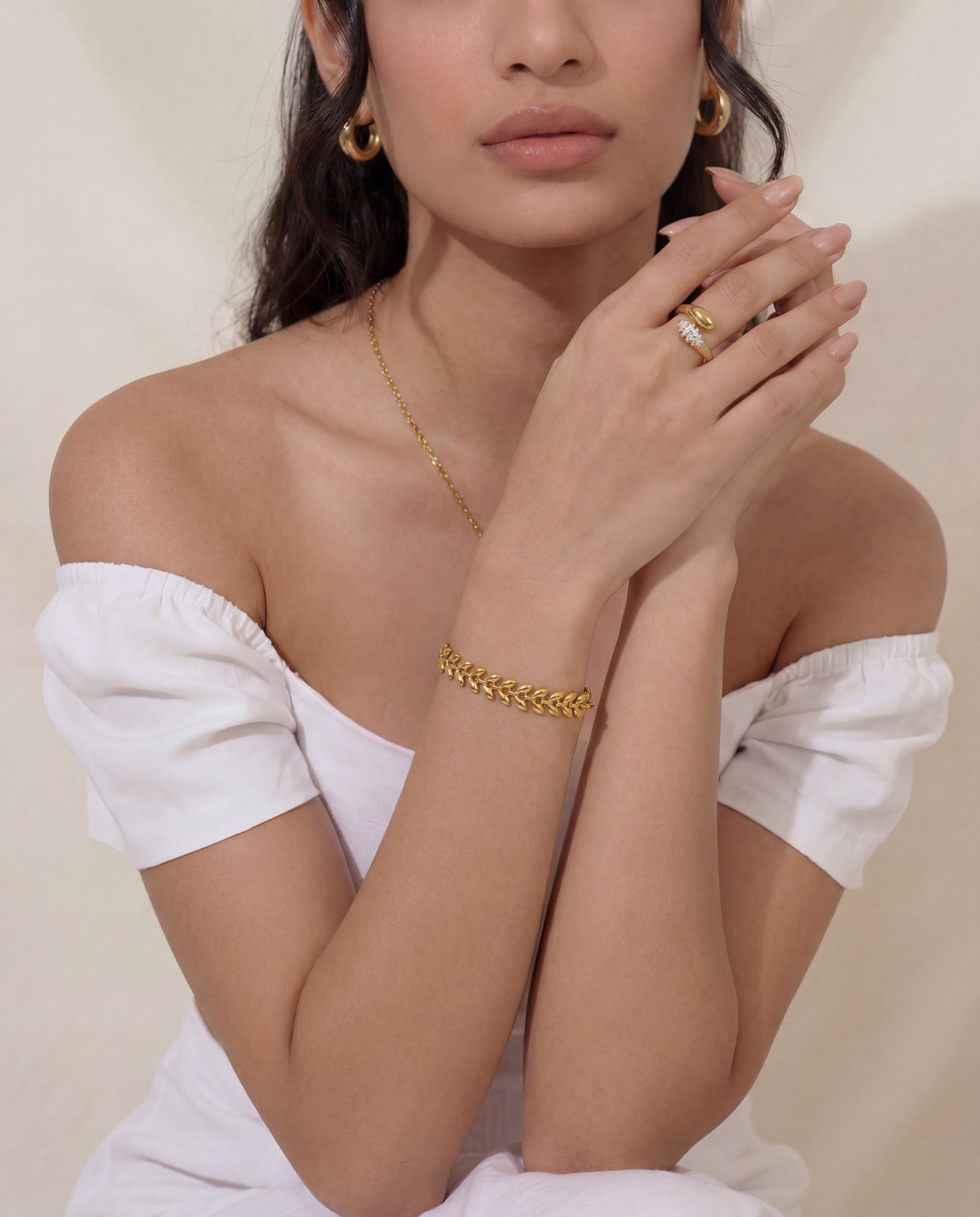 Celyssa Leaf Chain Bracelet