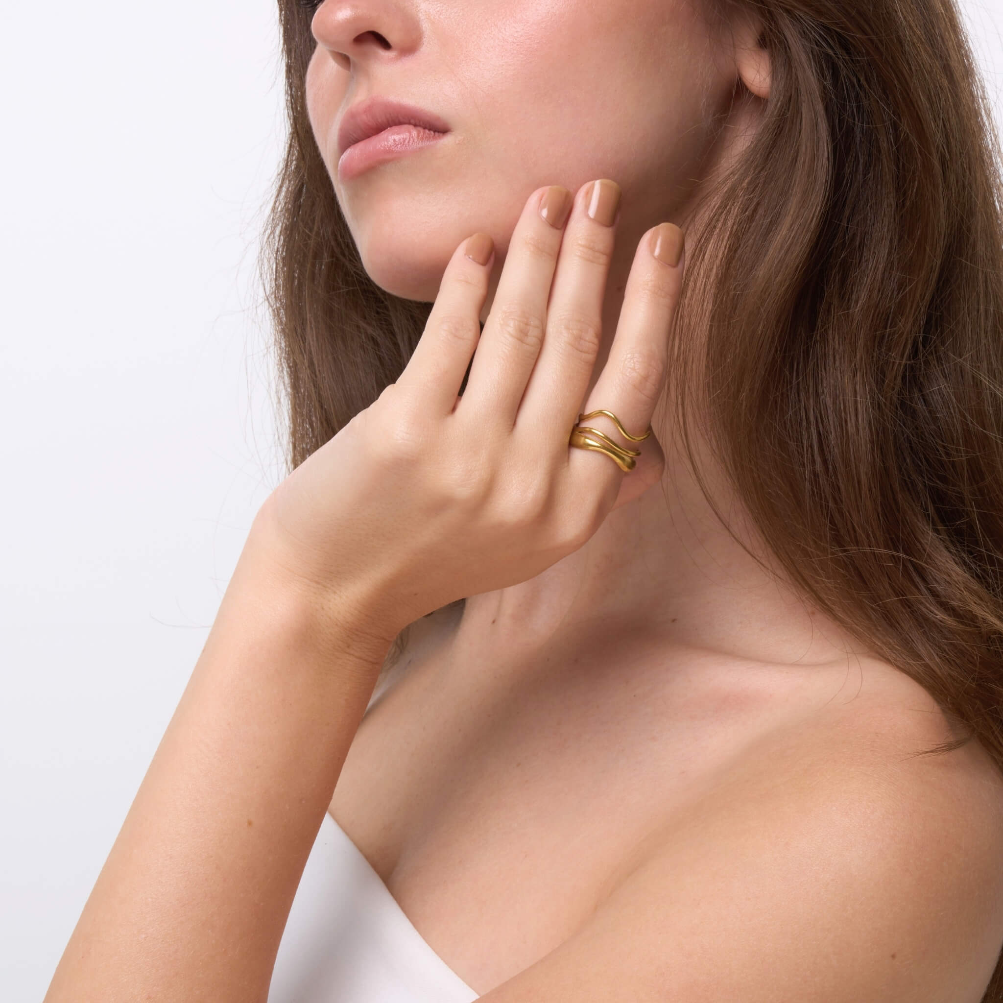 Celyssa Tyra Sculptural Open Ring