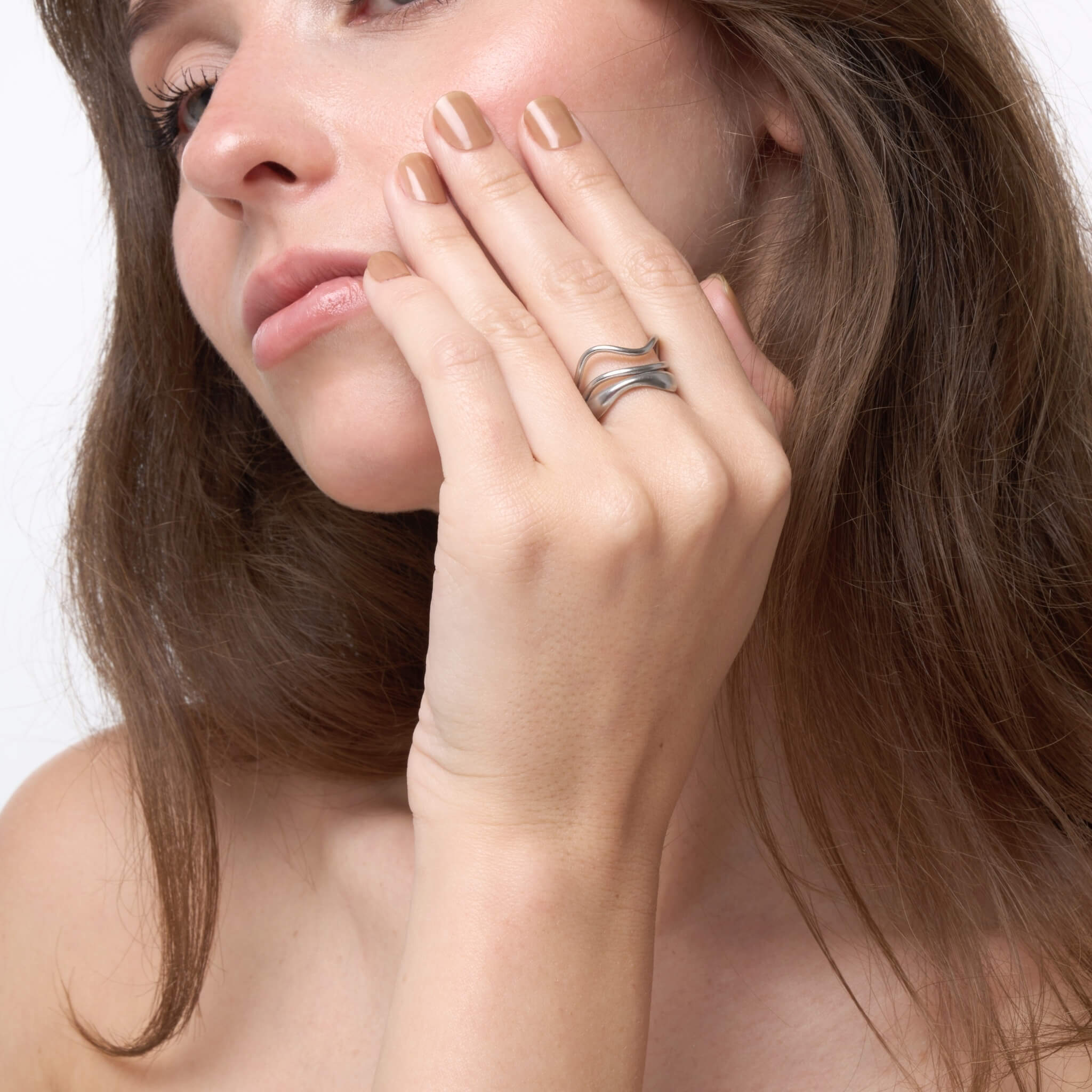 Celyssa Tyra Sculptural Open Ring
