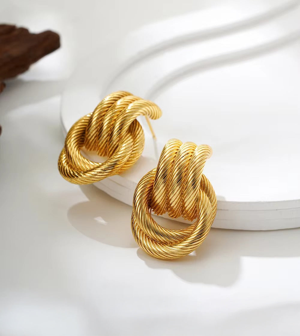 Celyssa Giro Bella Twist Knot Earrings