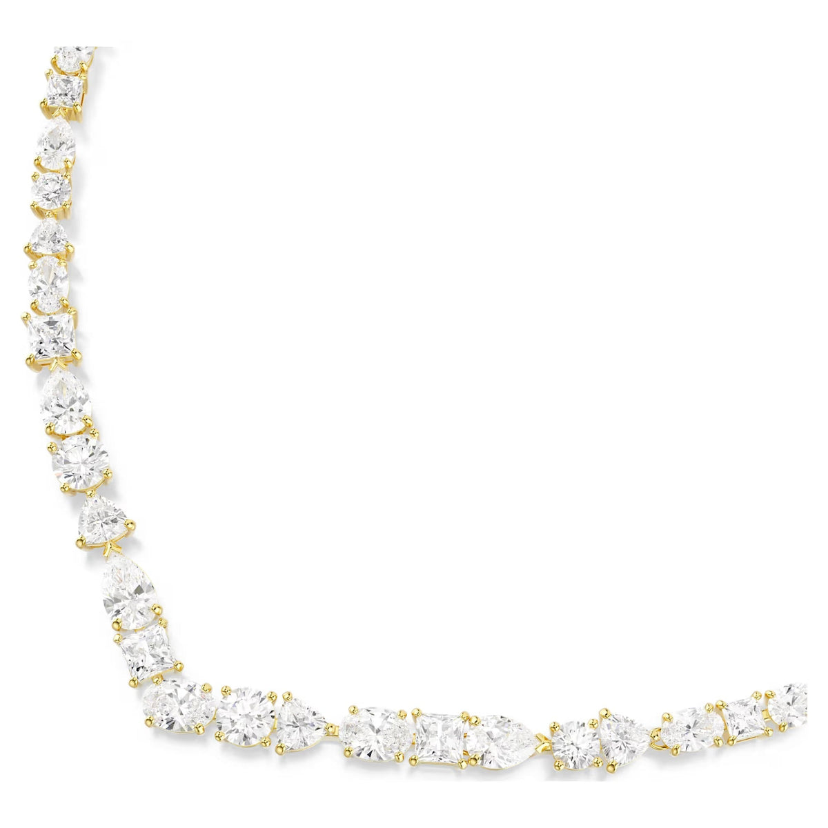 Celyssa Mixed Cut Crystal V Necklace