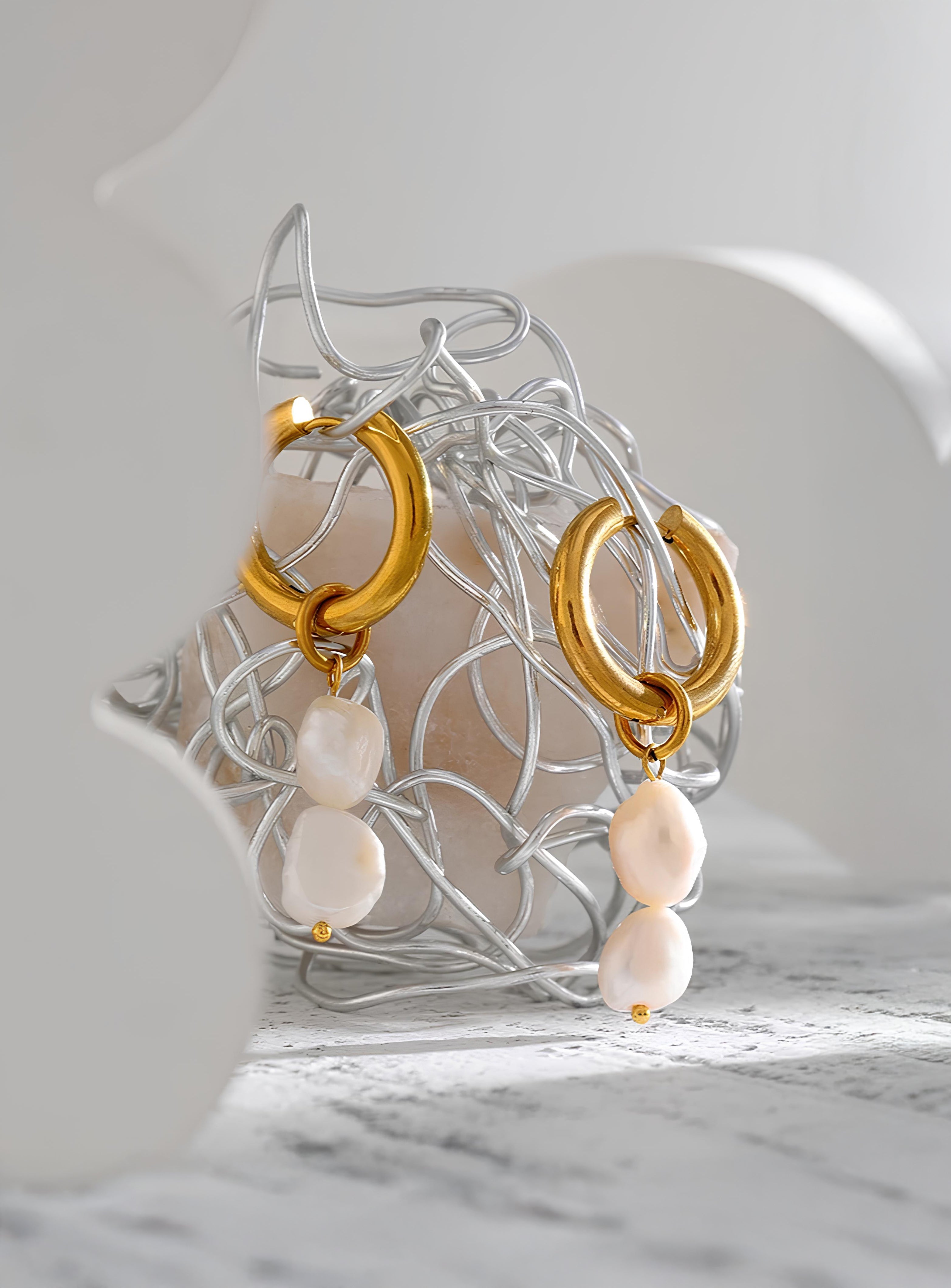 Celyssa Marina Pearl Cascade Earrings