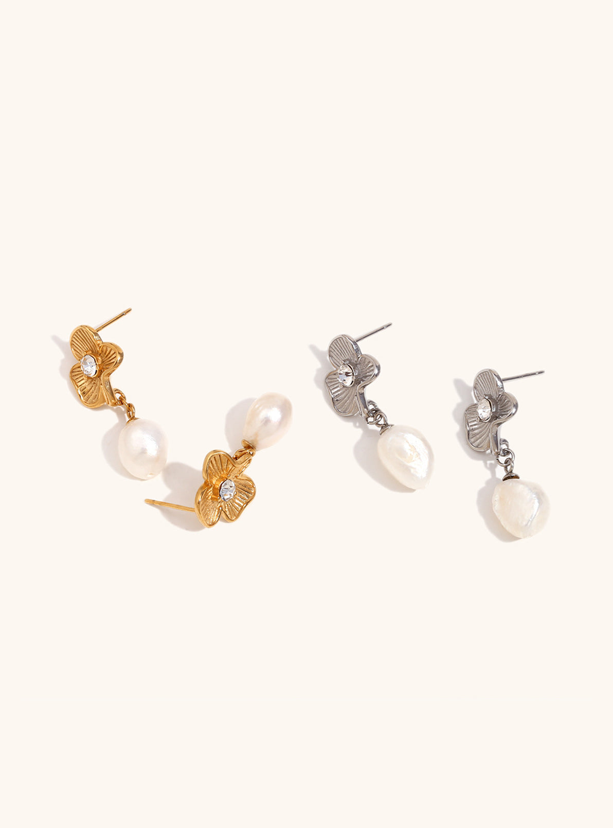 Celyssa Magnolia Pearl Crystal Drops