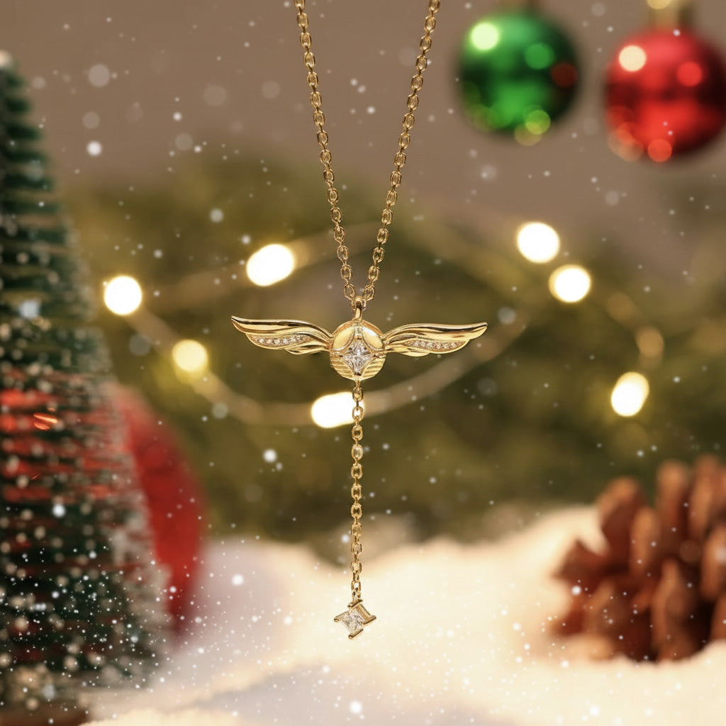 Celyssa Winged Crystal Lariat Y Necklace