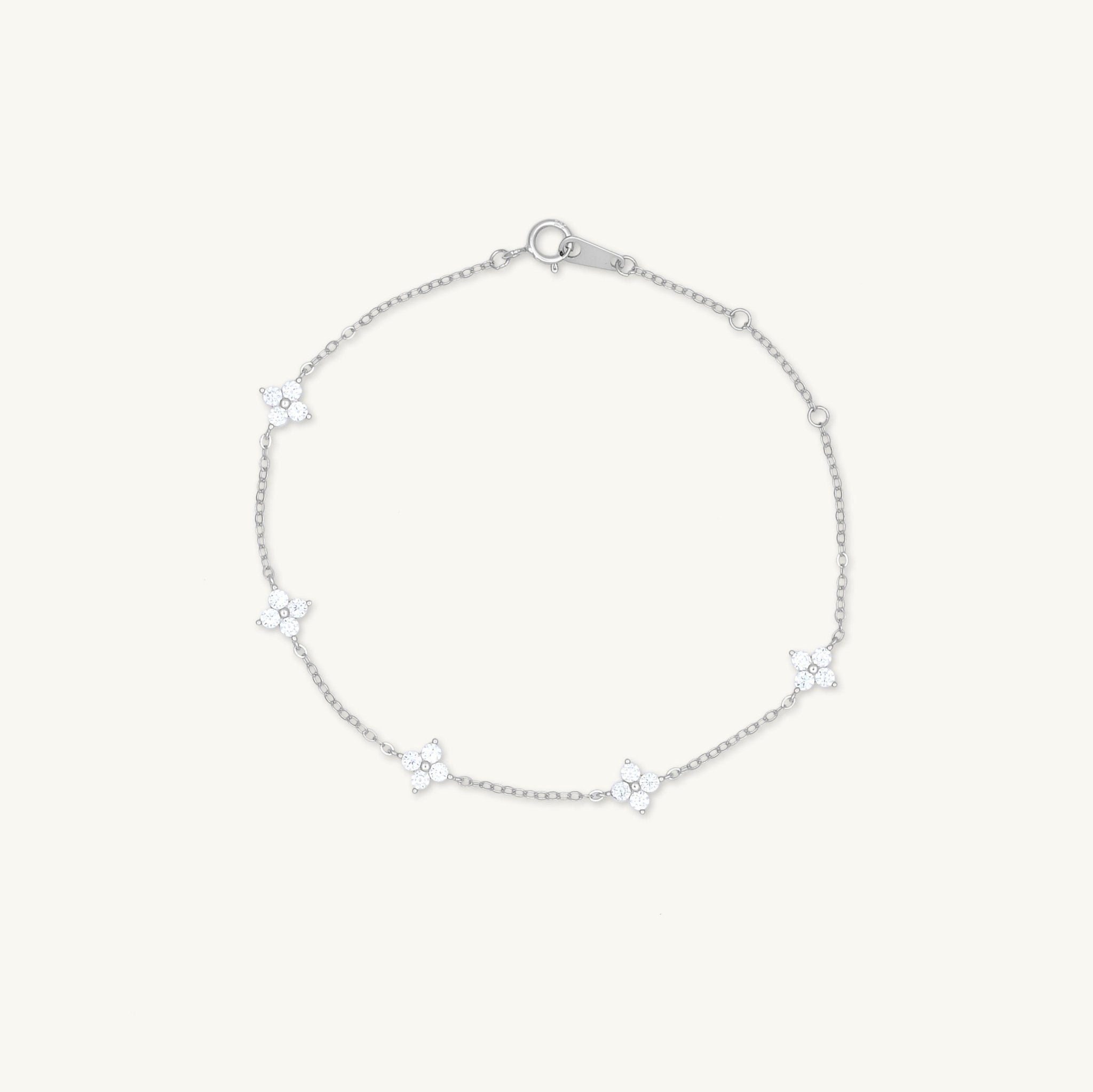 Celyssa Clover Station Chain Bracelet