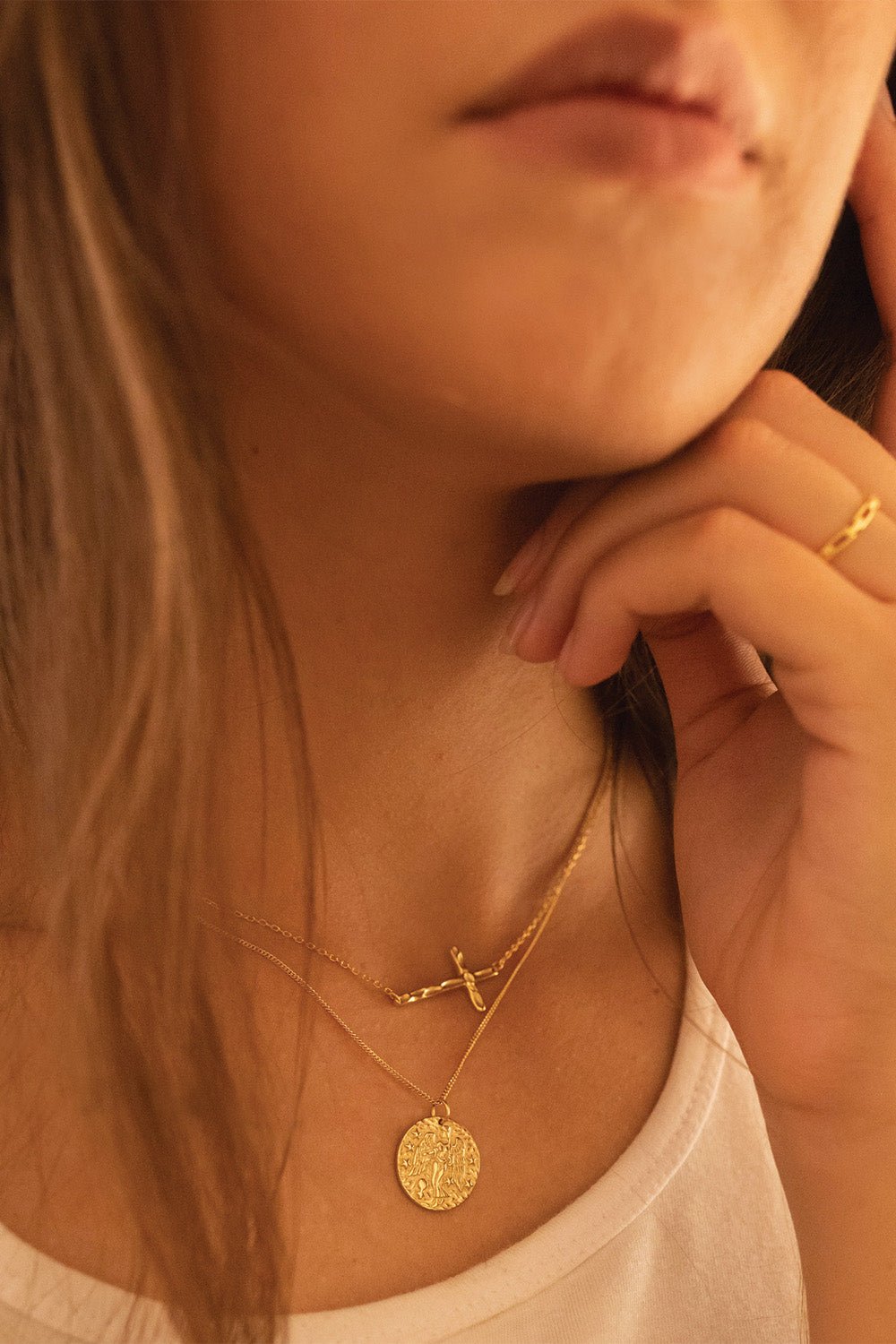 Celyssa Celina Cross Charm Choker