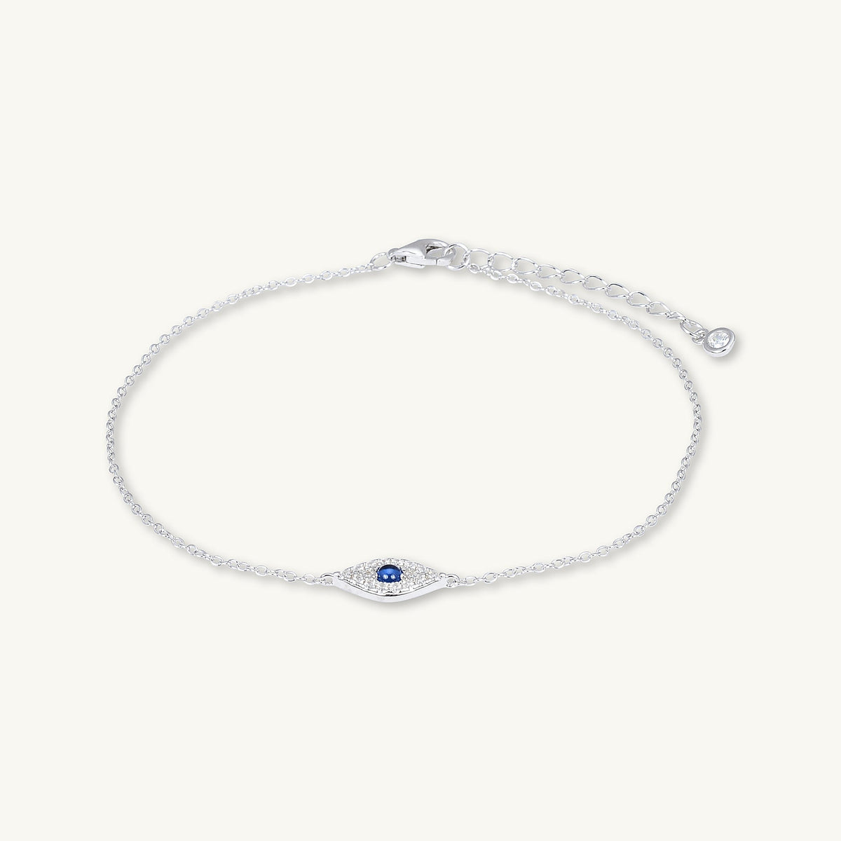 Celyssa Pavé Evil Eye Chain Bracelet