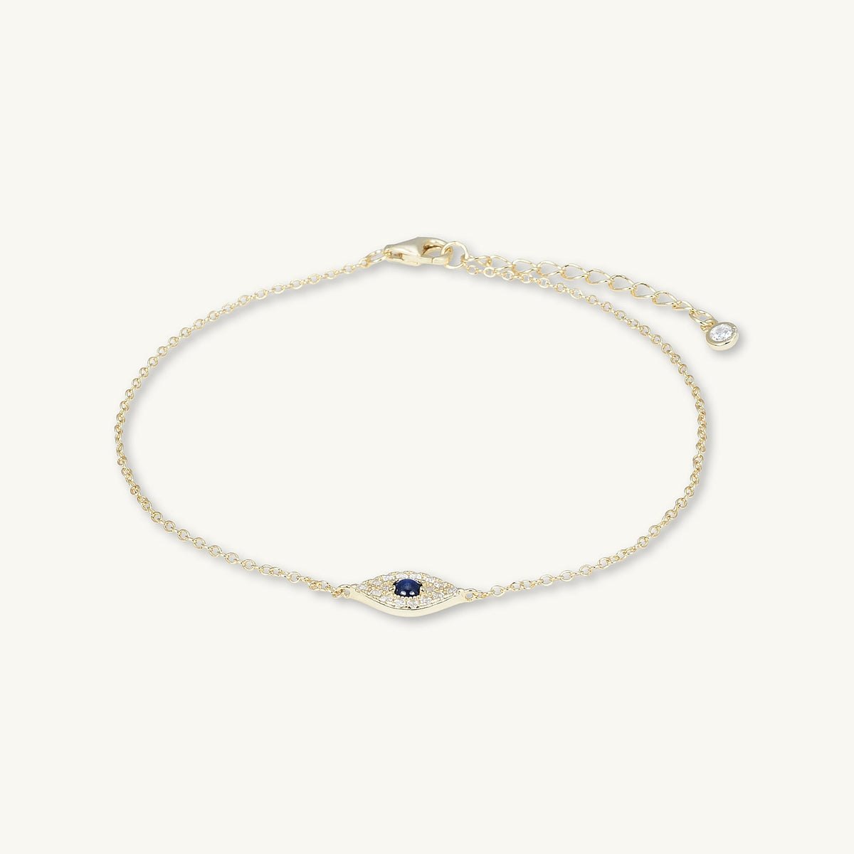 Celyssa Pavé Evil Eye Chain Bracelet