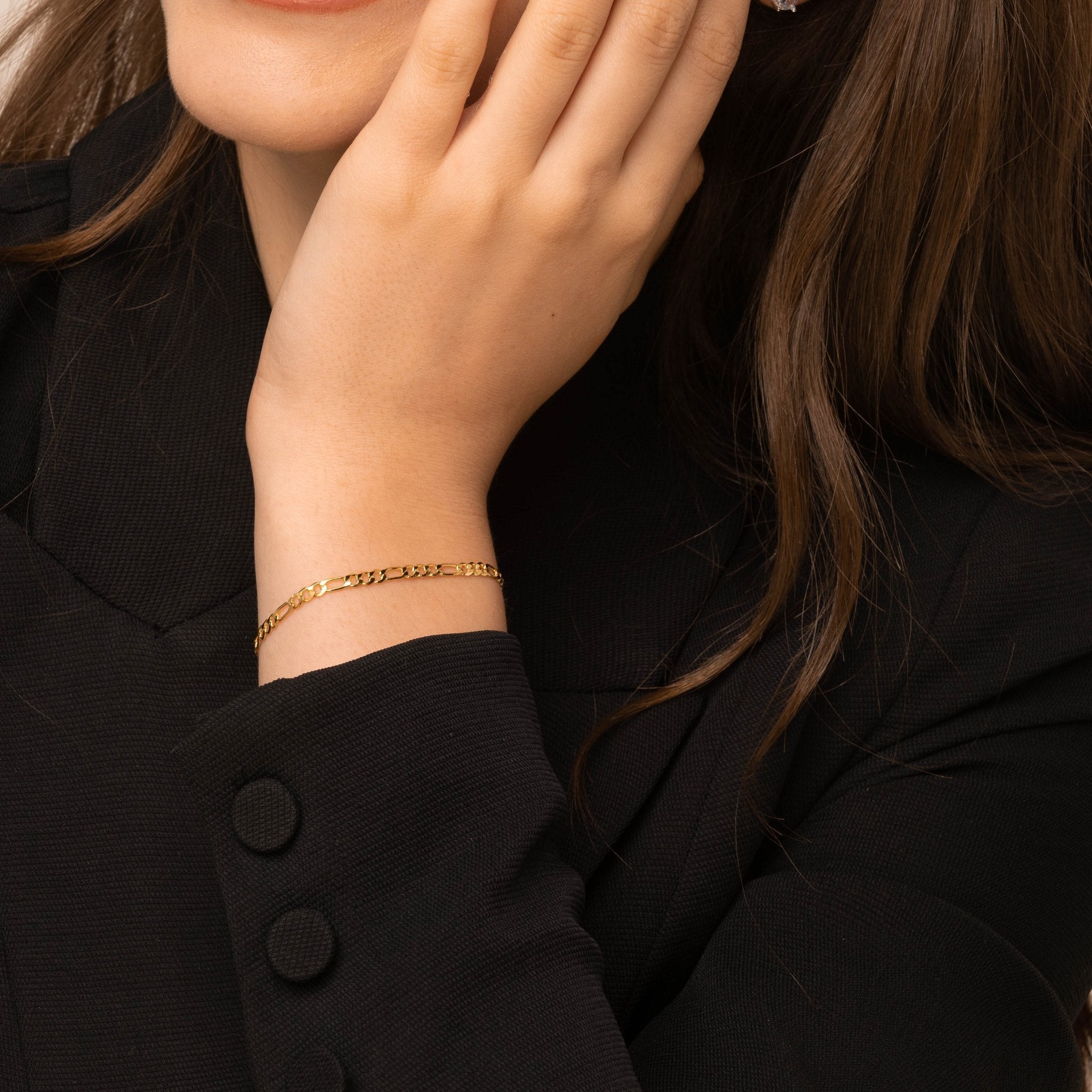 Celyssa Classic Figaro Chain Bracelet