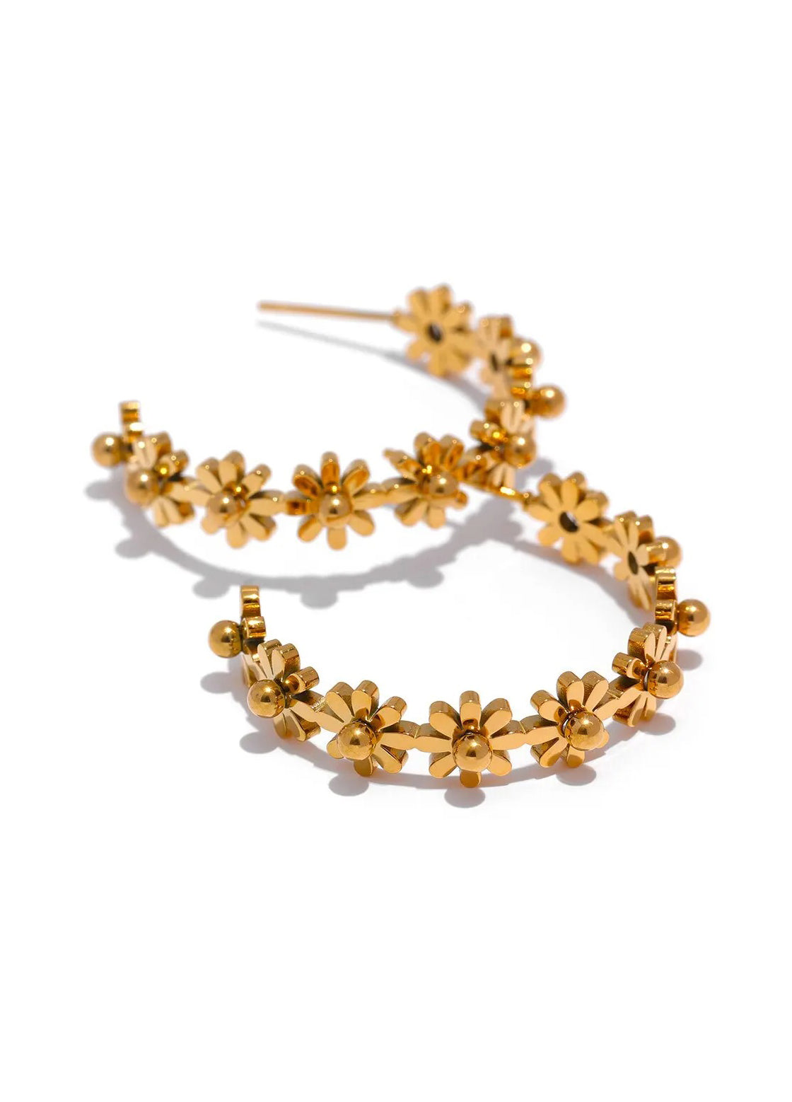 Celyssa Floral Wreath Hoops Earrings