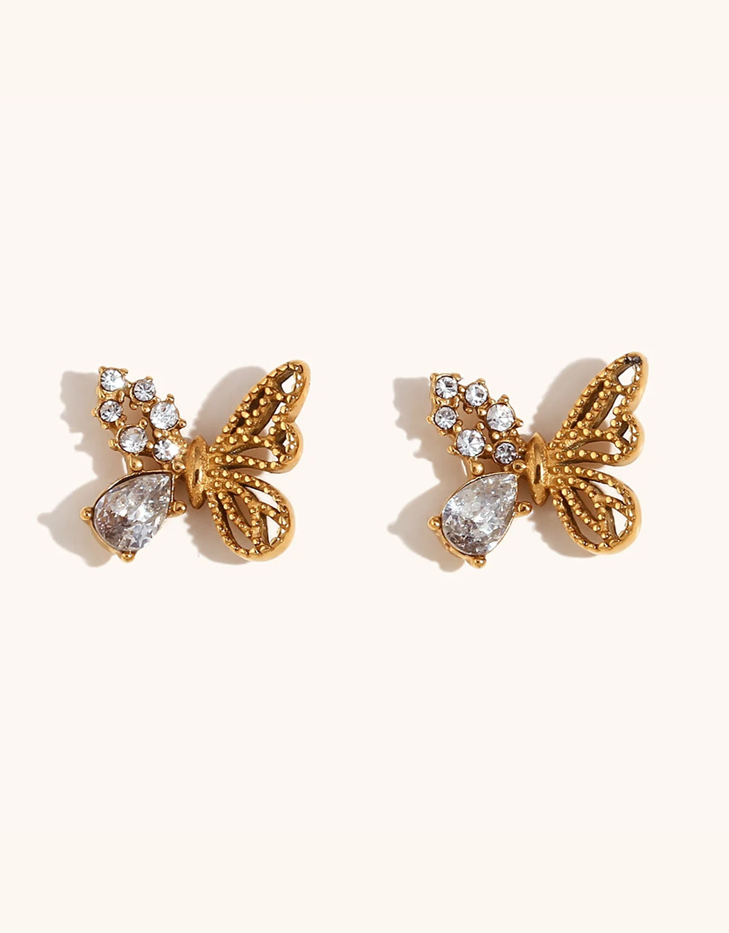 Celyssa Wings of Grace Butterfly Studs Earrings