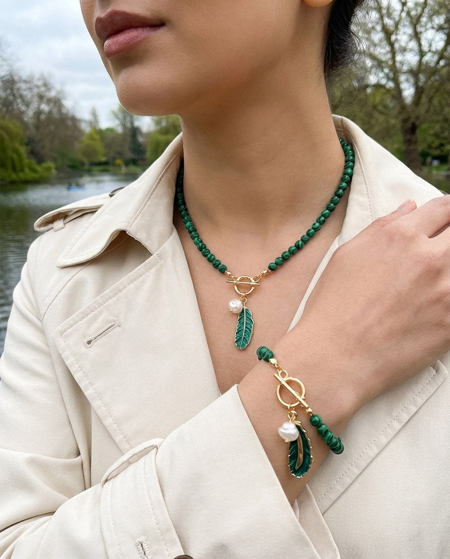 Celyssa Emerald Grace Green Pendant Necklace