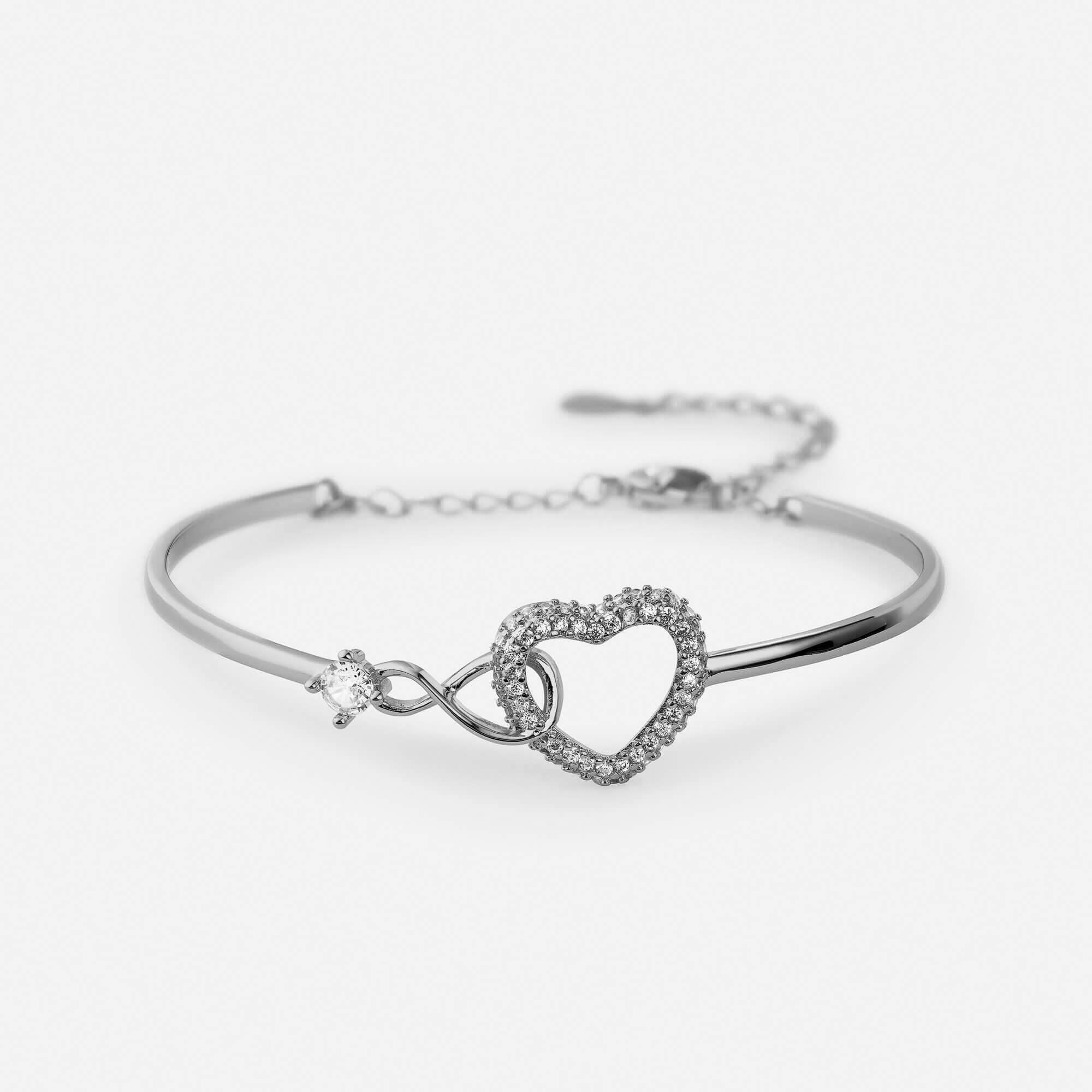 Celyssa Infinity Heart Charm Bracelet