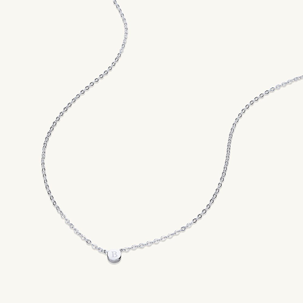 Celyssa Initial Letter Dot Necklace in 18K Gold Vermeil / N
