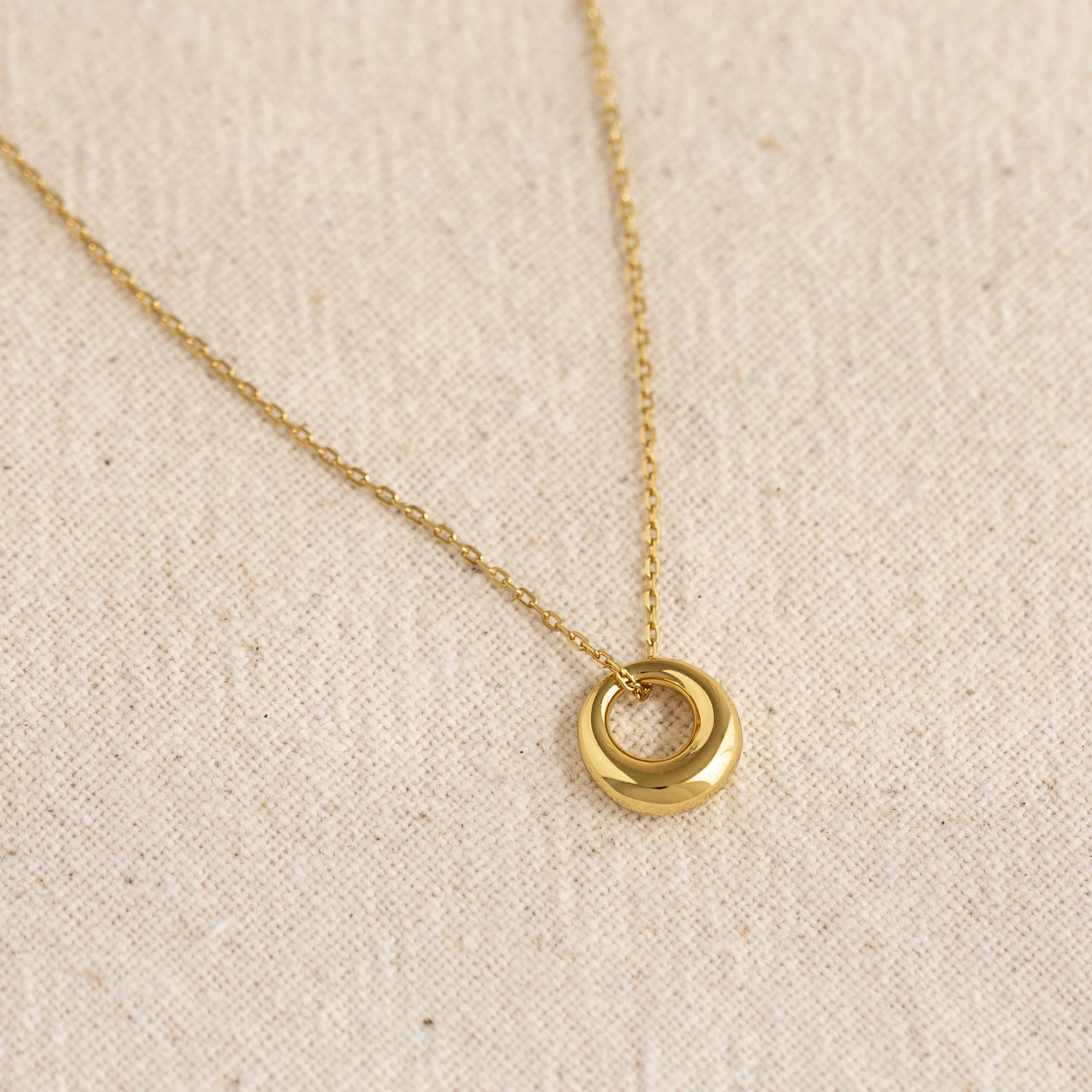 Celyssa Circle Pendant Necklace