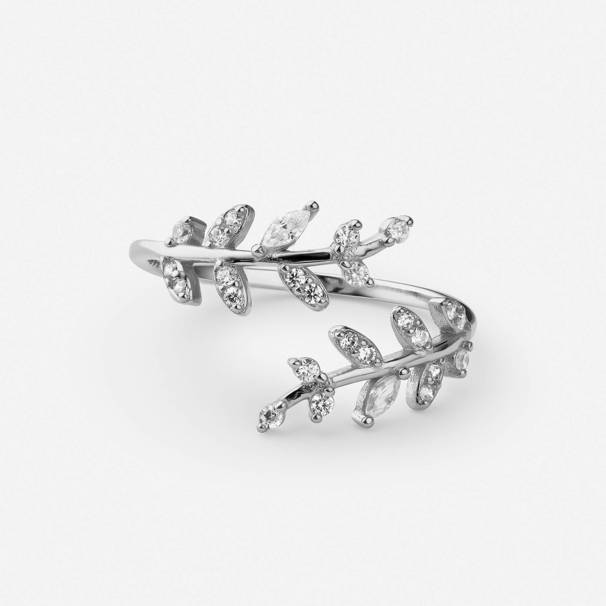 Celyssa Botanical Adjustable Leaf Ring