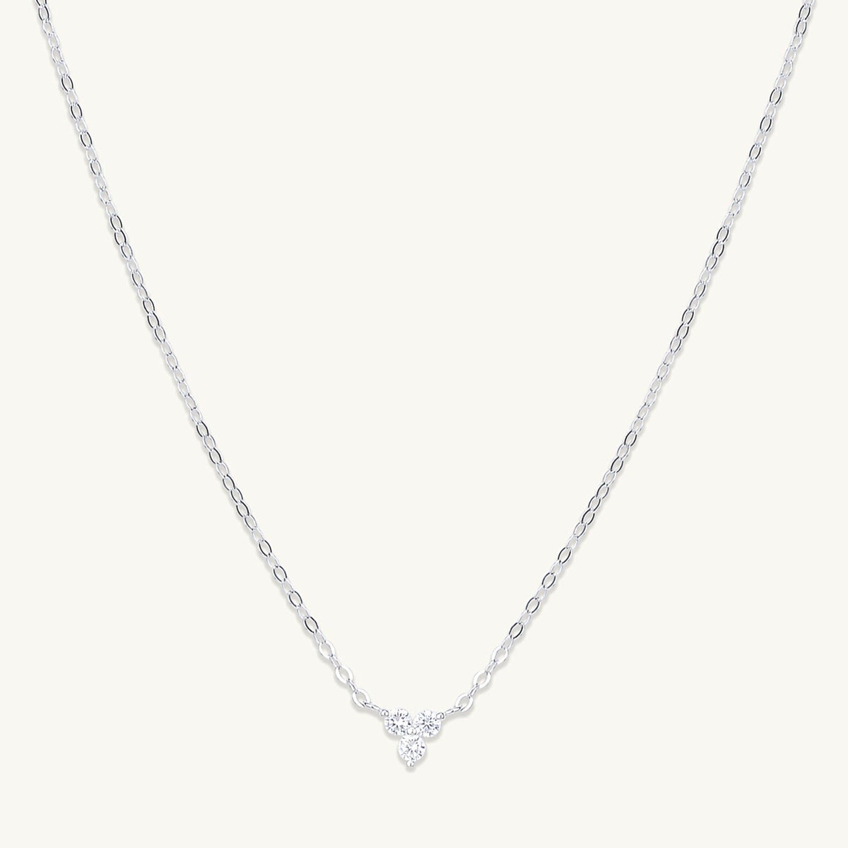 Celyssa Lotus Sapphire Dainty Flower Necklace