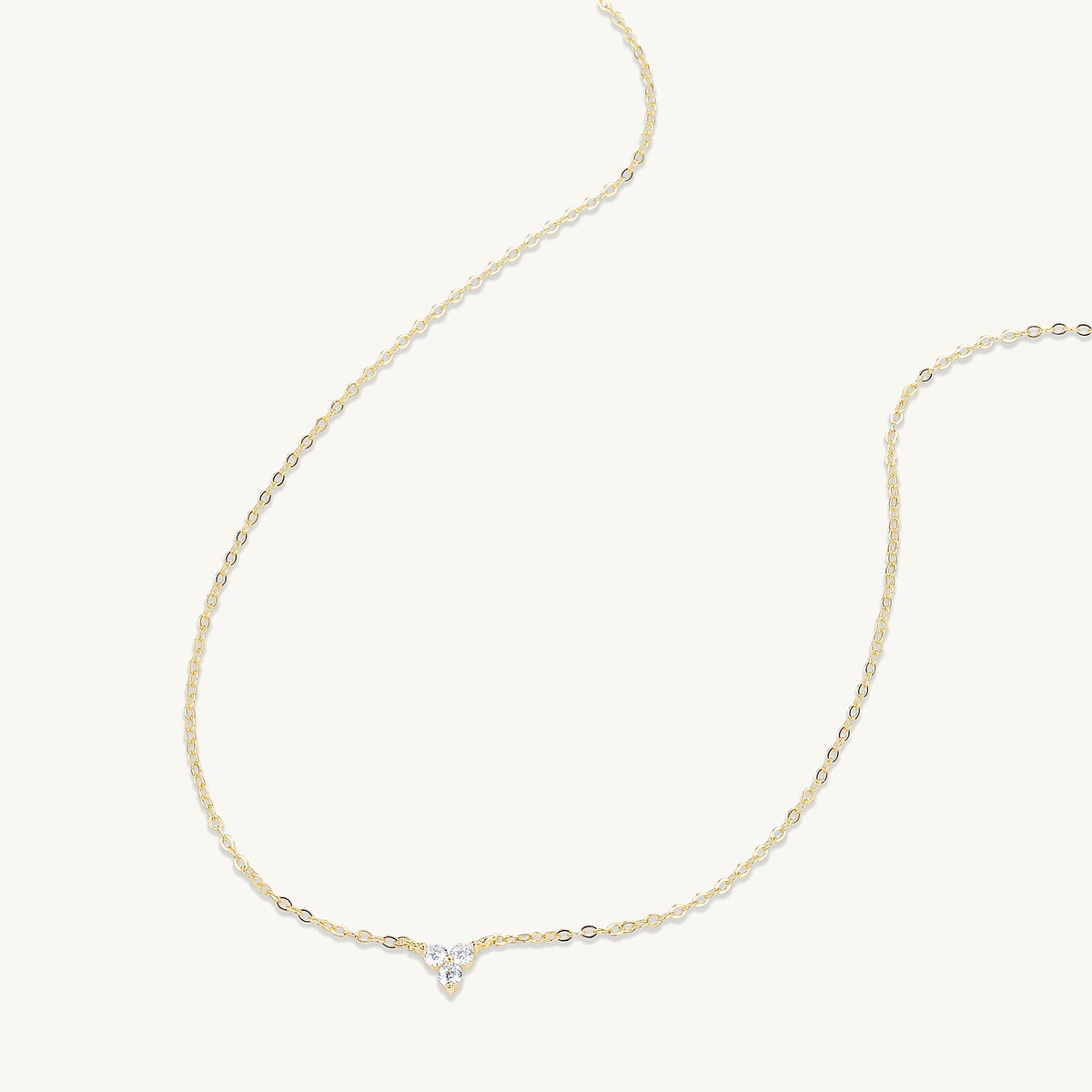 Celyssa Lotus Sapphire Dainty Flower Necklace