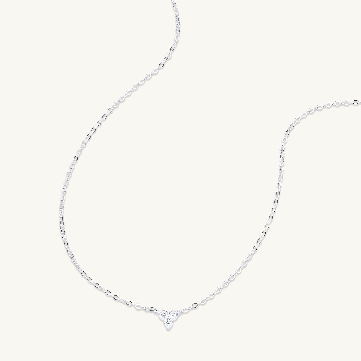 Celyssa Lotus Sapphire Dainty Flower Necklace